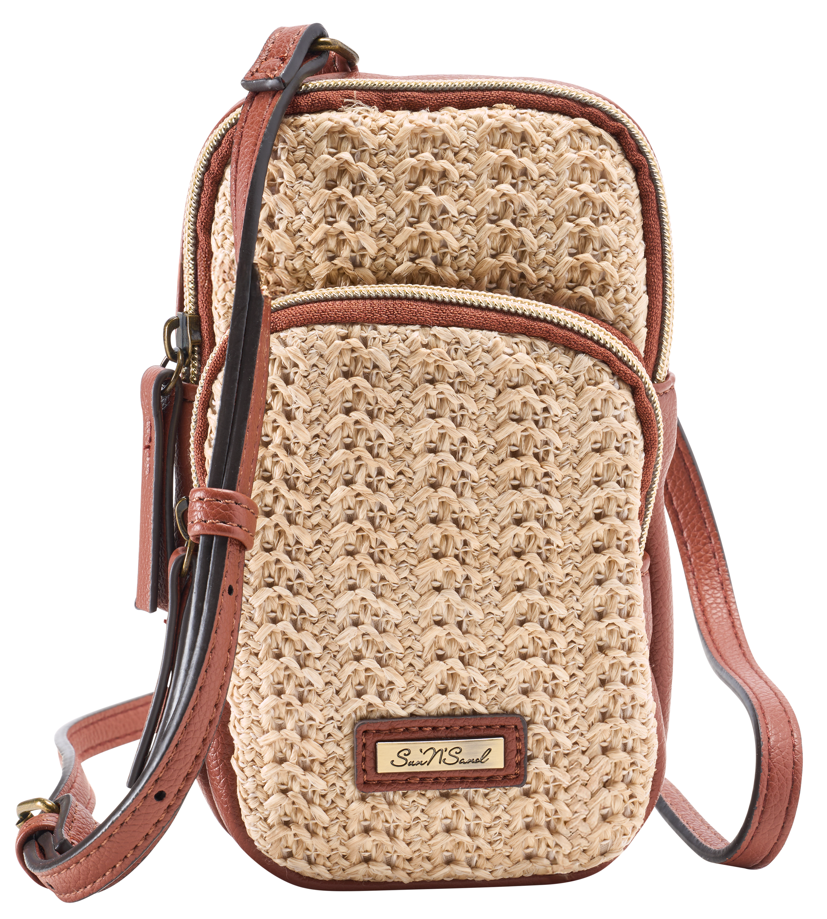 SUN 'N' SAND Poly Straw Crossbody Bag