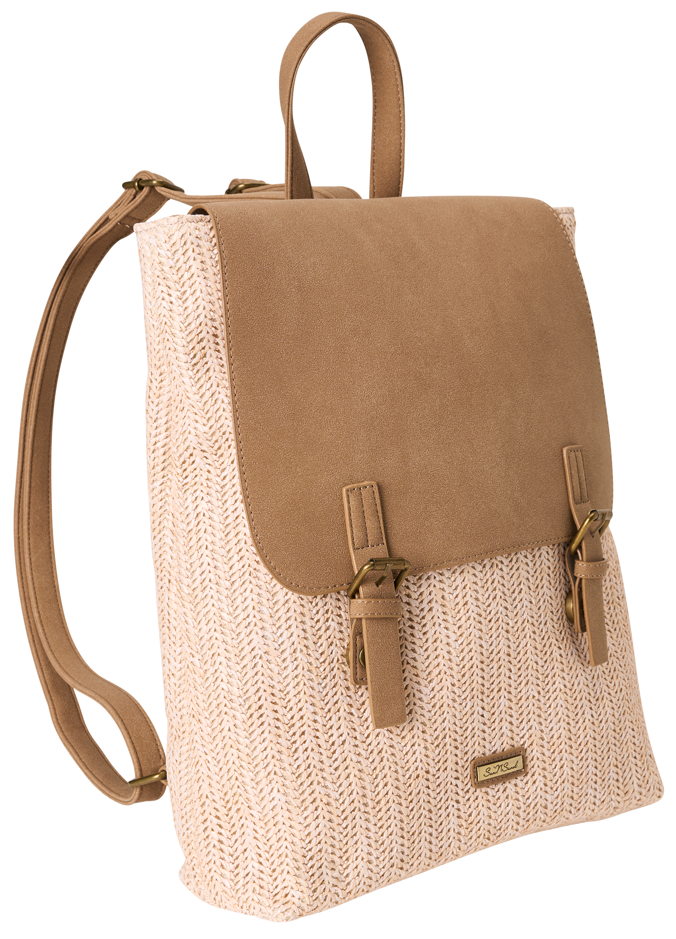 SUN 'N' SAND Straw Backpack
