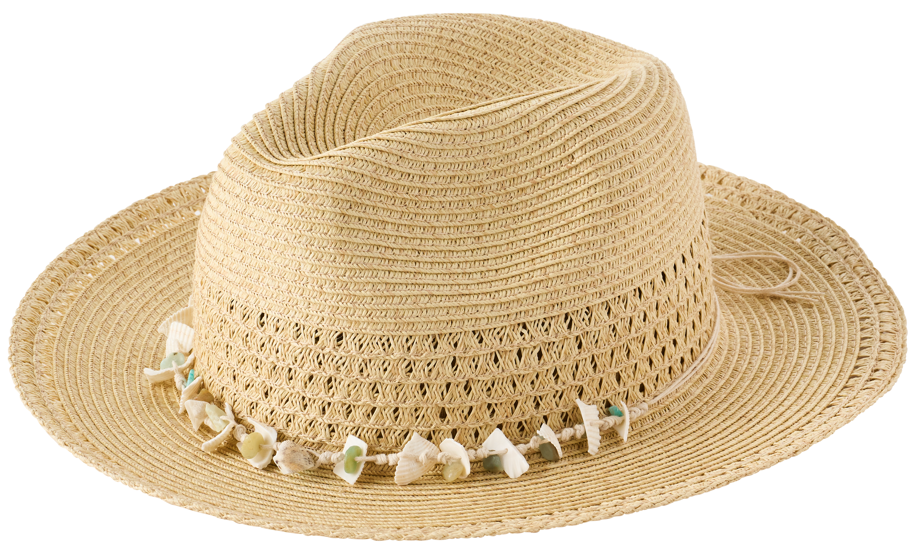Image of Sun 'N' Sand Shell Fedora Hat