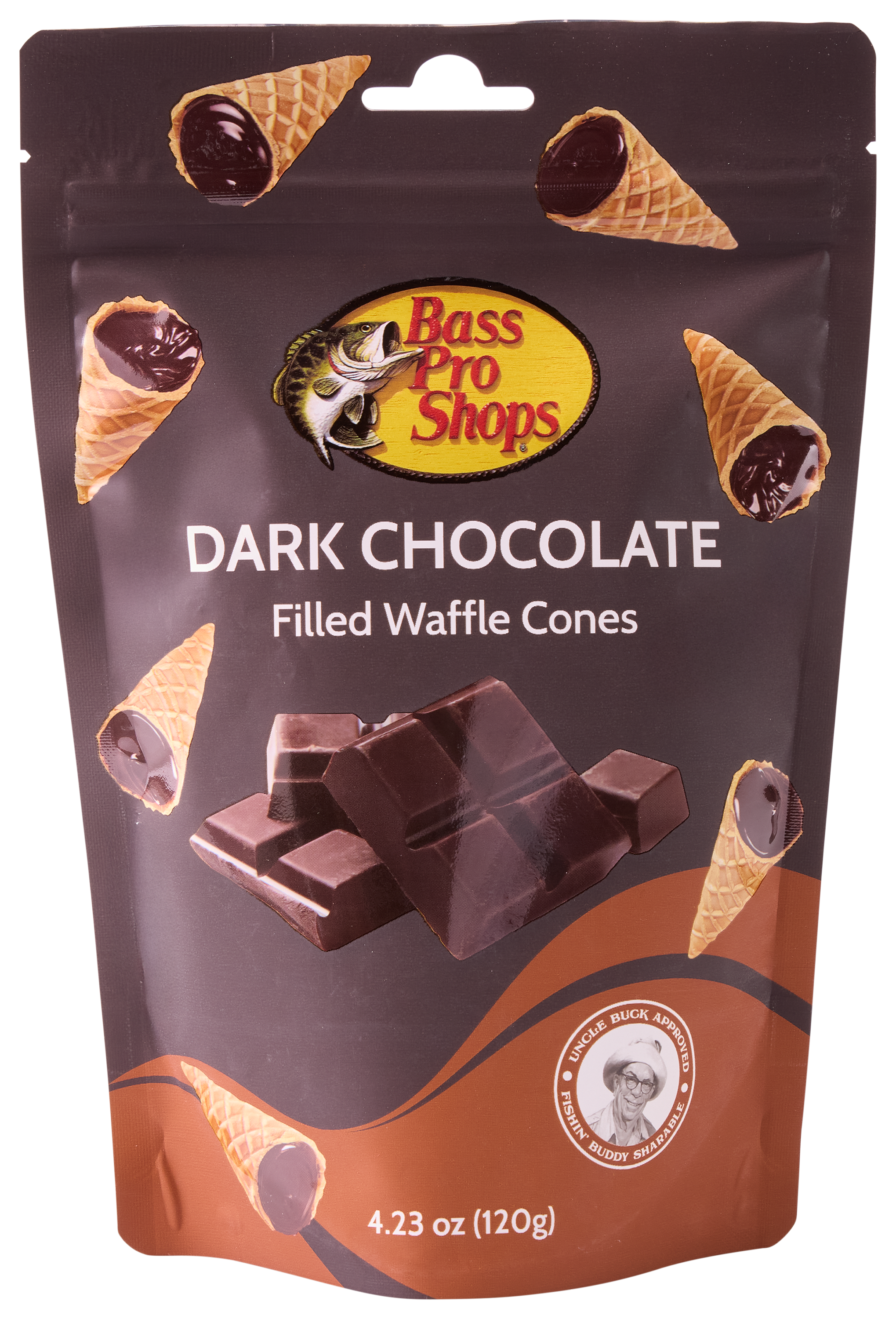 Image of Bass Pro Shops Dark Chocolate Filled Waffle Cones