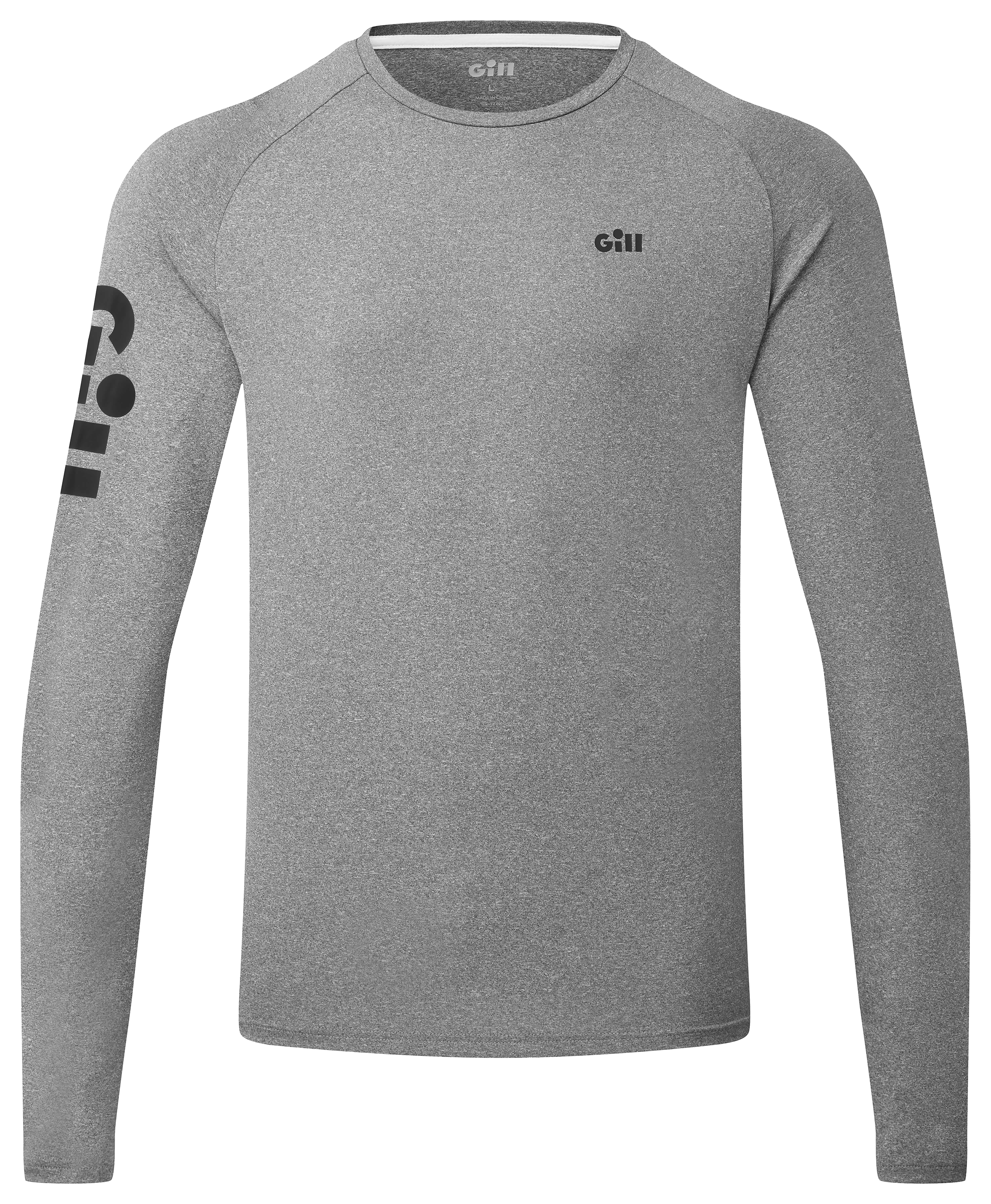 Image of Gill Infinity Raglan Long-Sleeve Shirt - Dark Grey Melange