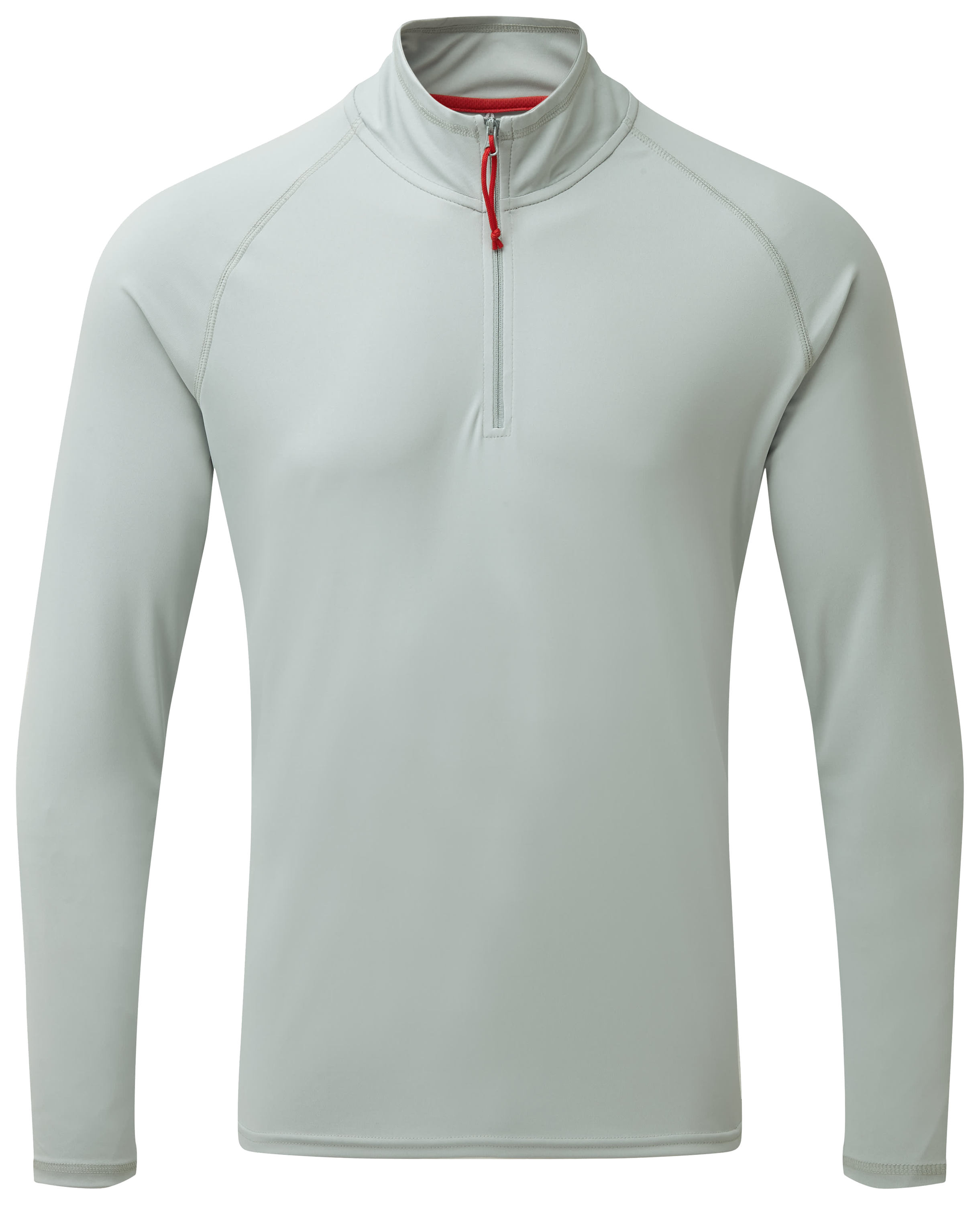 Image of Gill UV Tec Zip Neck Long-Sleeve T-Shirt - Medium Grey