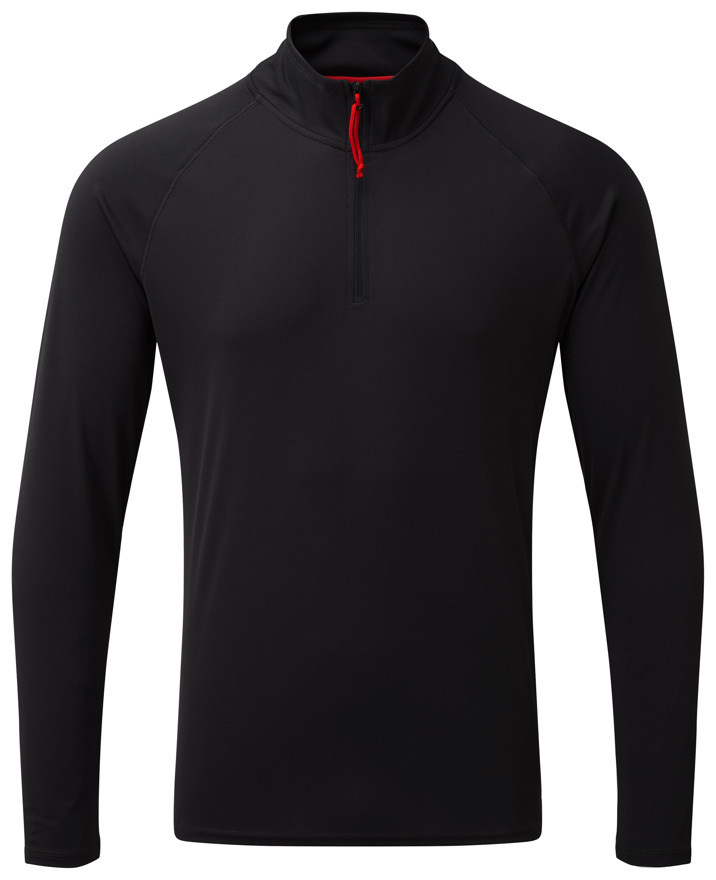 Image of Gill UV Tec Zip Neck Long-Sleeve T-Shirt - Black - M