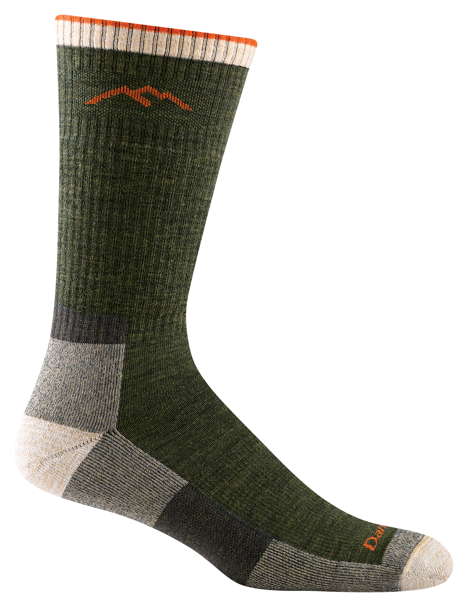 Image of Darn Tough Hiker Boot Cushioned Midweight Hiking Socks for Men - Olive