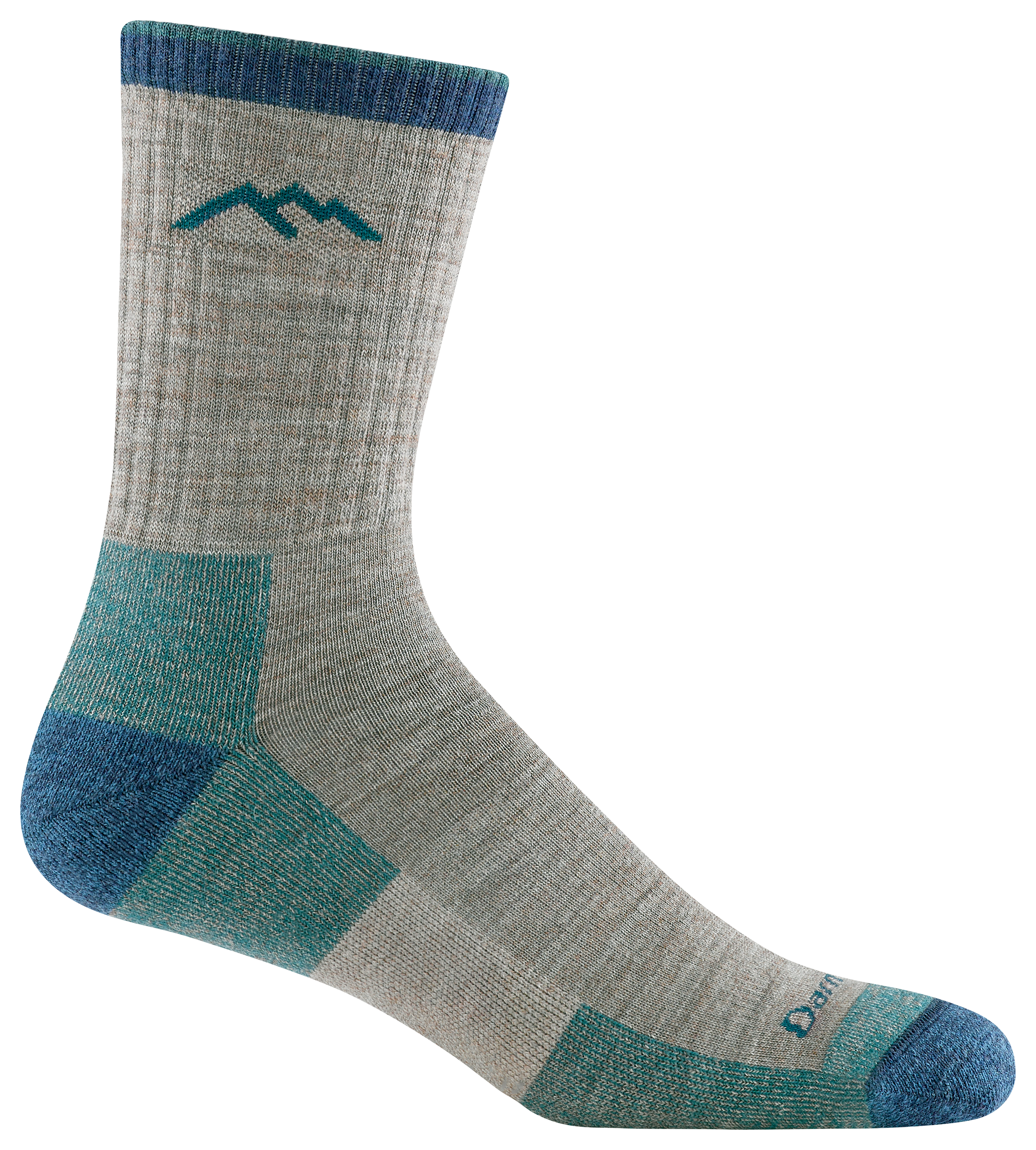 Image of Darn Tough Hiker Micro Crew Midweight Hiking Socks for Men - Rye