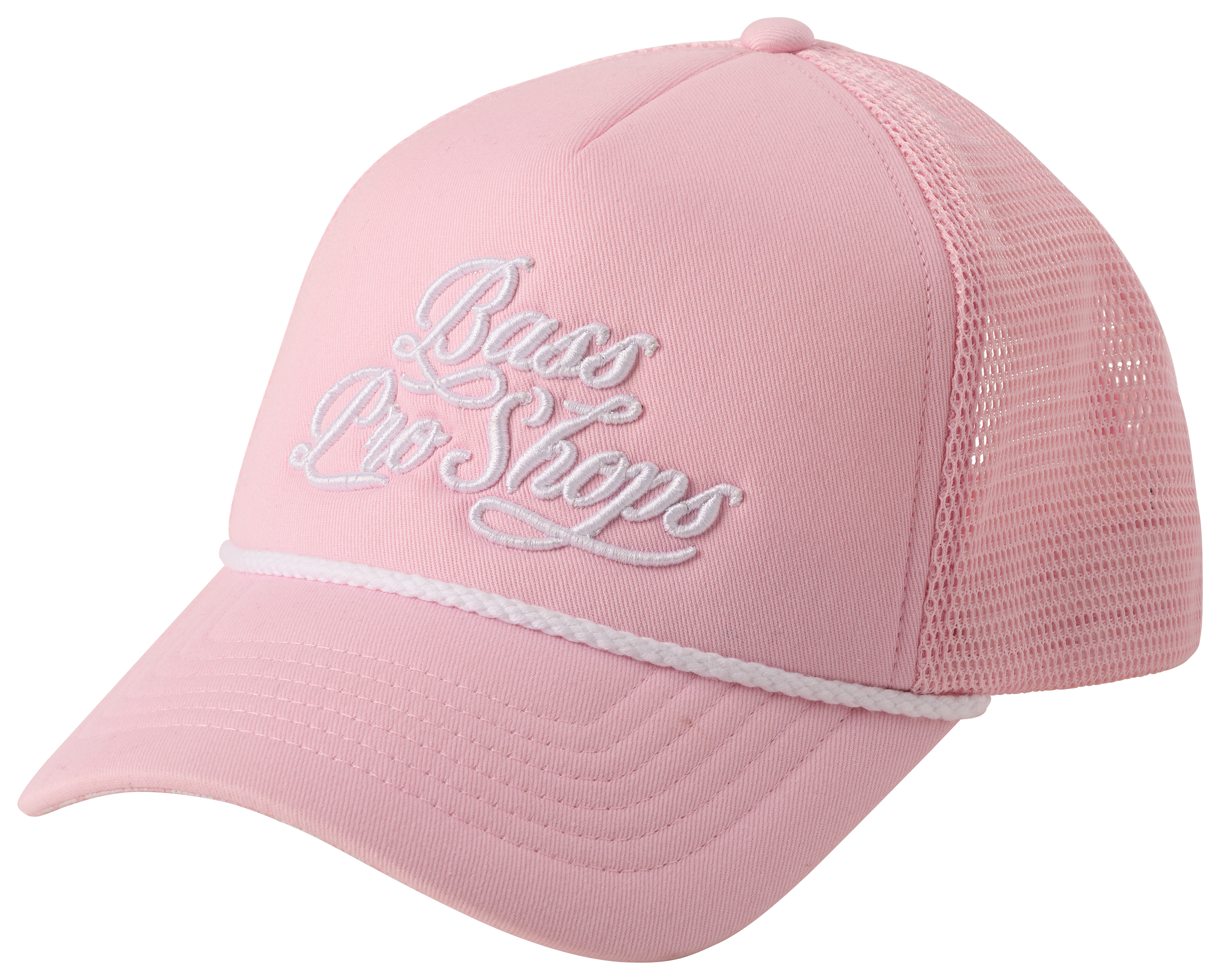 Image of Bass Pro Shops Script Floral Brim Cap - Pink