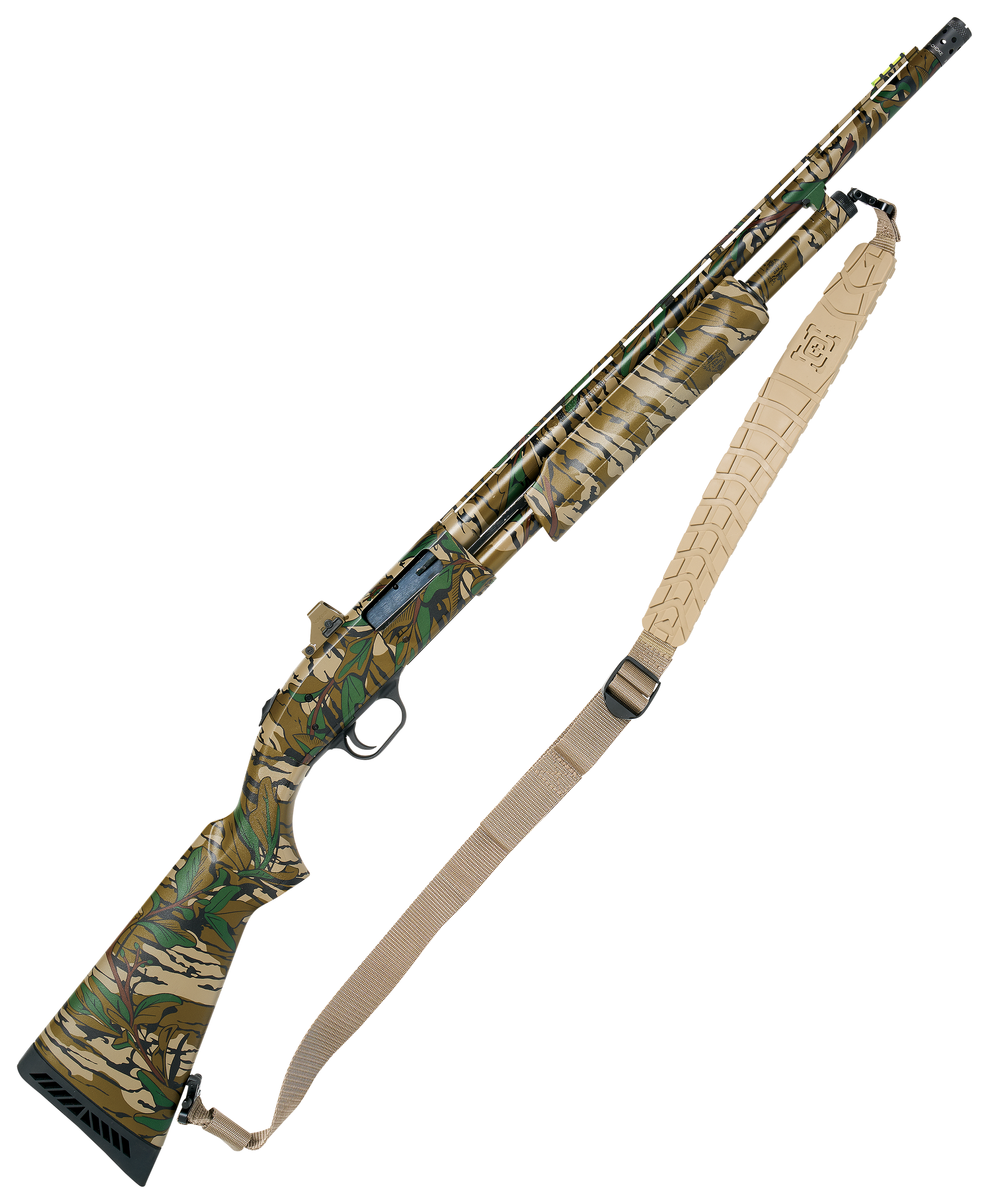 Image of Mossberg 500 Turkey Pump-Action Shotgun with Holosun Micro Red Dot and Sling - .410 Bore