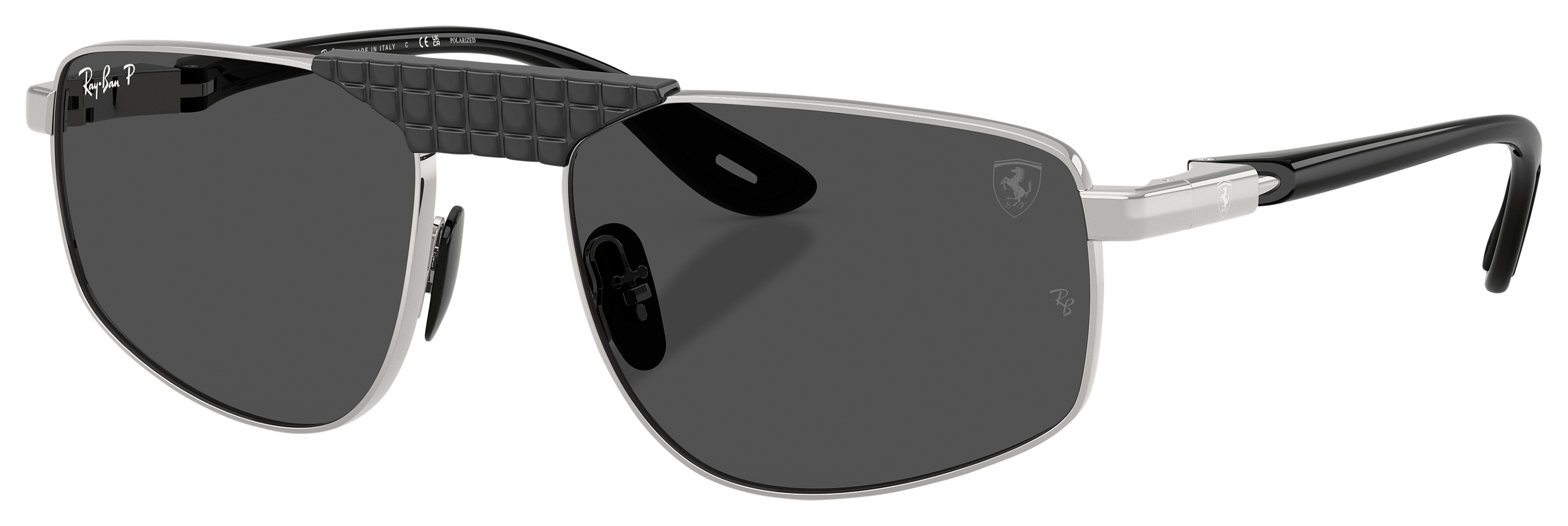 Image of Ray-Ban RB3776M Scuderia Ferrari Collection Chromance Glass Polarized Sunglasses