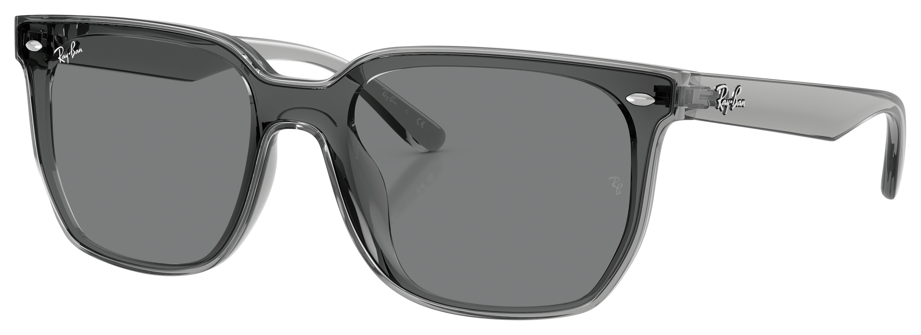 Image of Ray-Ban RB4466D Sunglasses - Transparent Gray/Dark Gray Classic - X-Large
