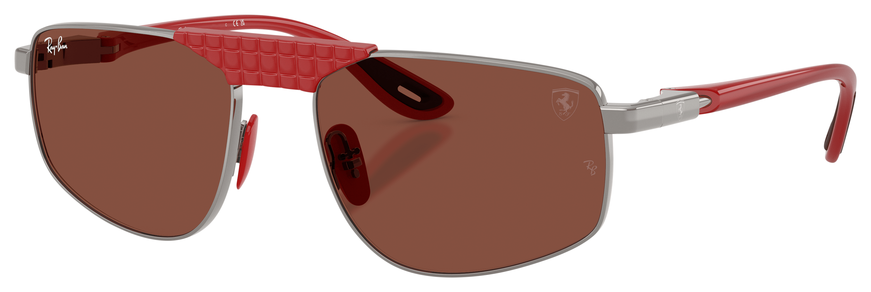 Image of Ray-Ban RB3776M Scuderia Ferrari Collection Glass Sunglasses