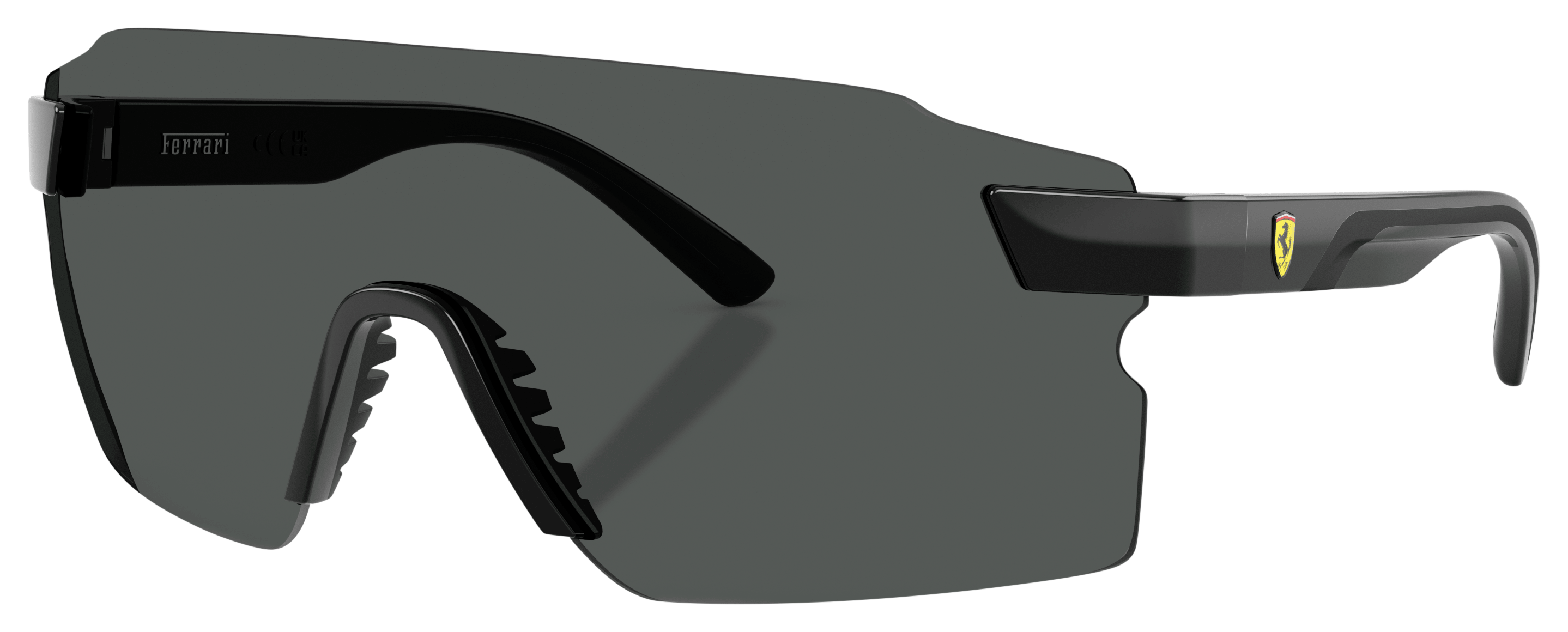 Image of Scuderia Ferrari FZ6024U Sunglasses - Shiny Black/Dark Gray - Large