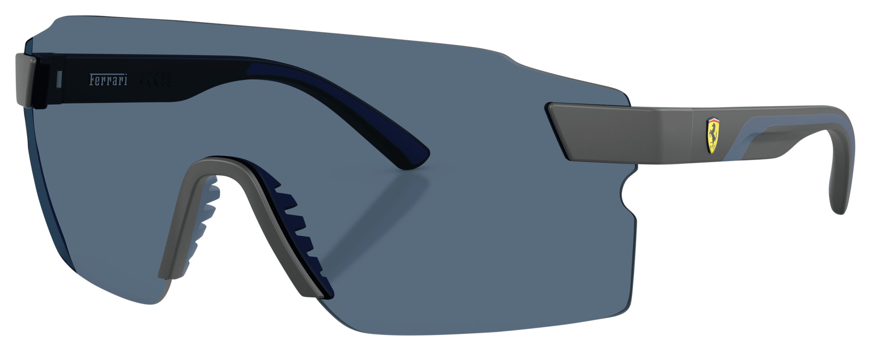 Image of Scuderia Ferrari FZ6024U Sunglasses - Matte Dark Gray/Dark Blue - Large