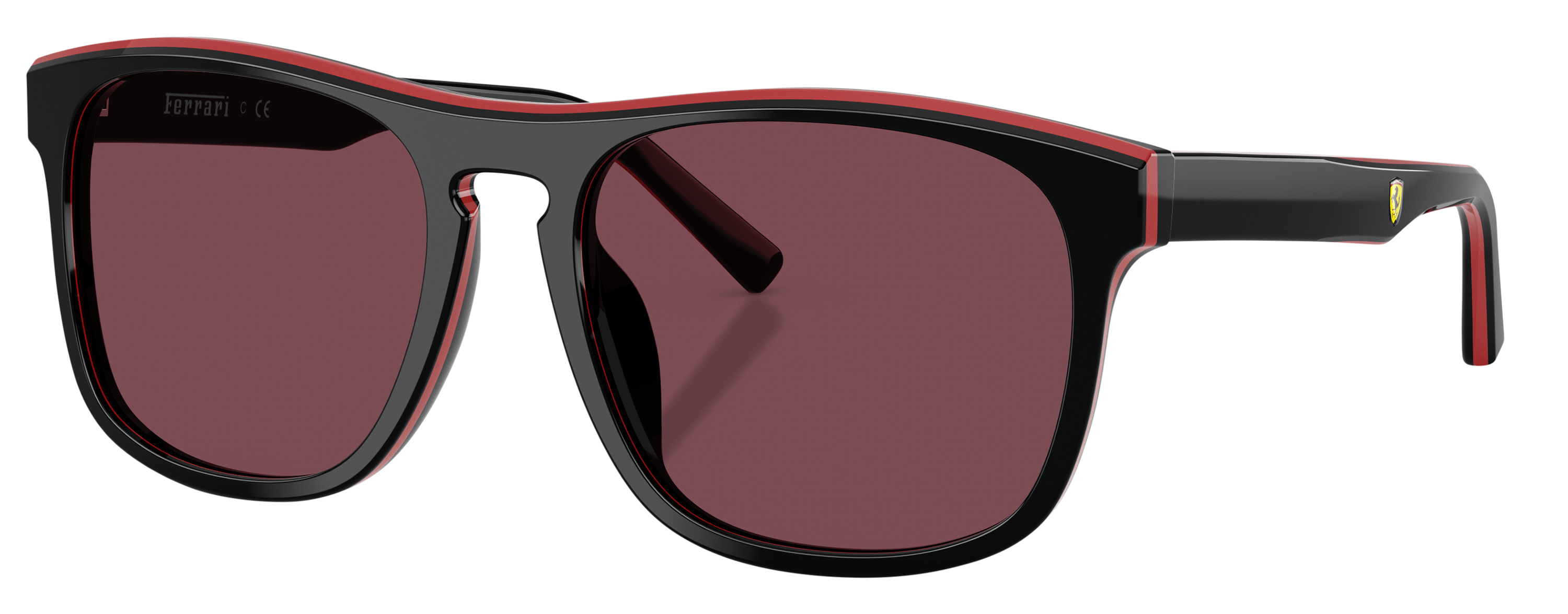 Image of Scuderia Ferrari FZ6020U Sunglasses - Shiny Black/REd/Black/Red - X-Large