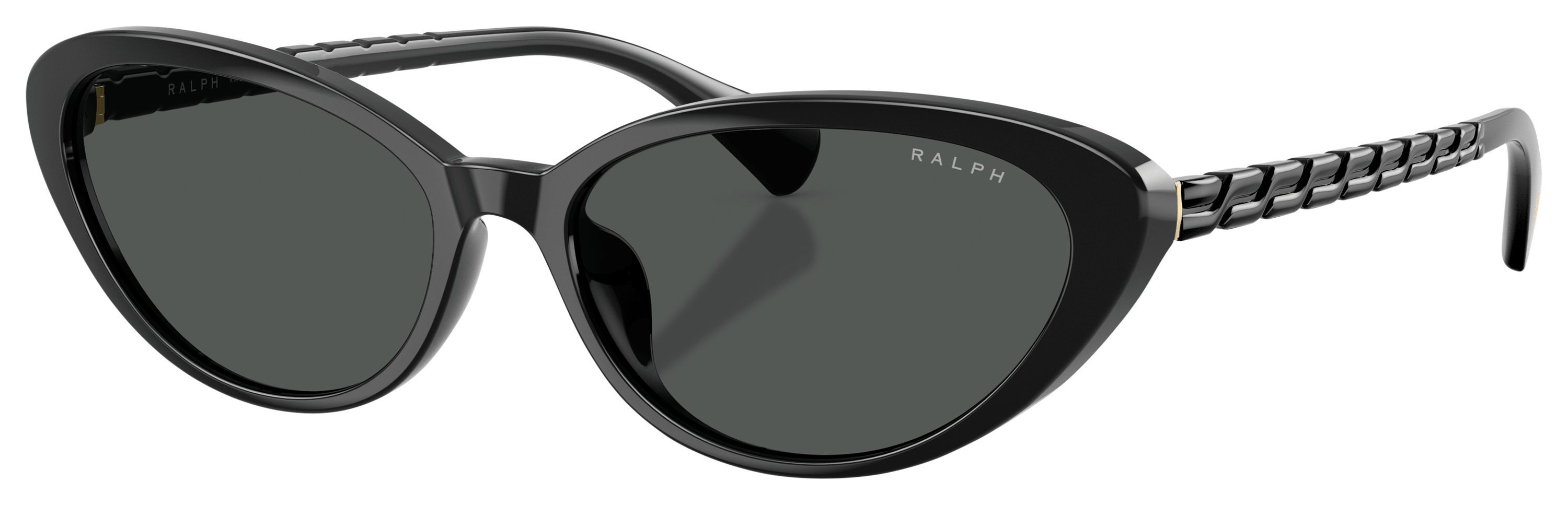 Image of Ralph RA5338U Sunglasses for Ladies - Shiny Black/Gray - Large