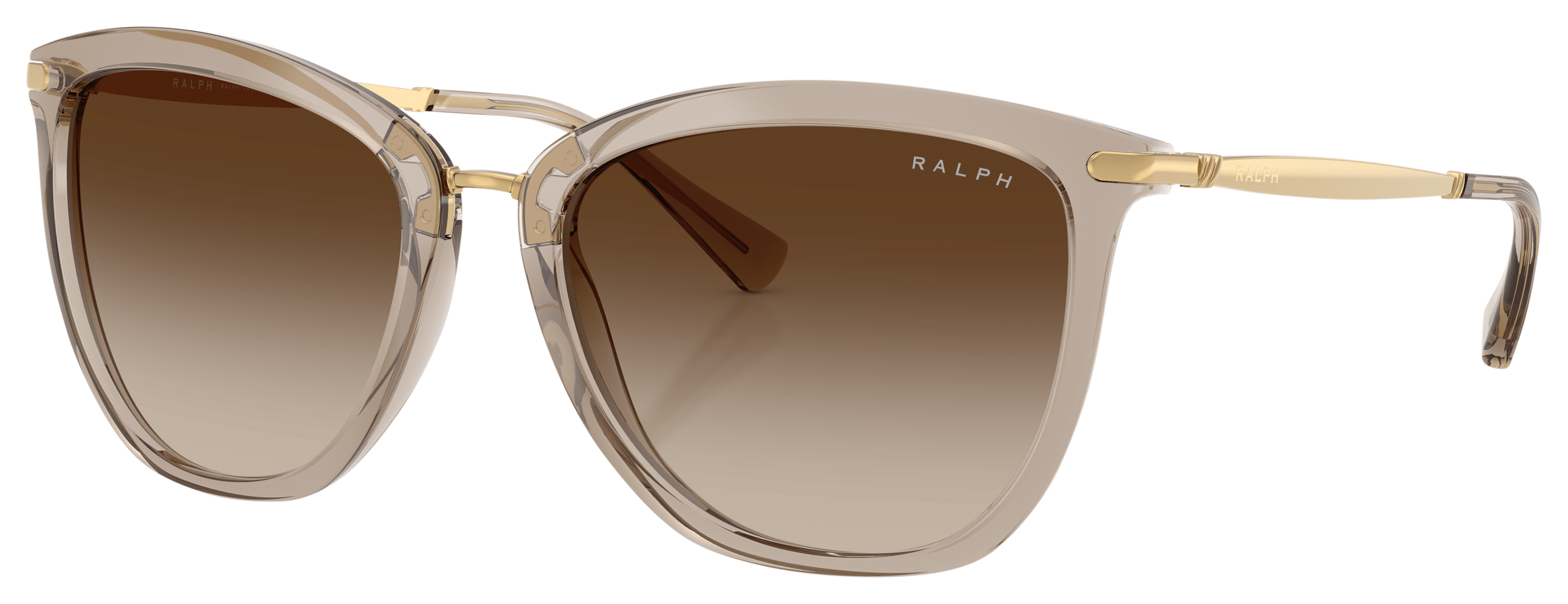 Image of Ralph RA5245 Sunglasses for Ladies - Shiny Beige/Brown Gradient - Large