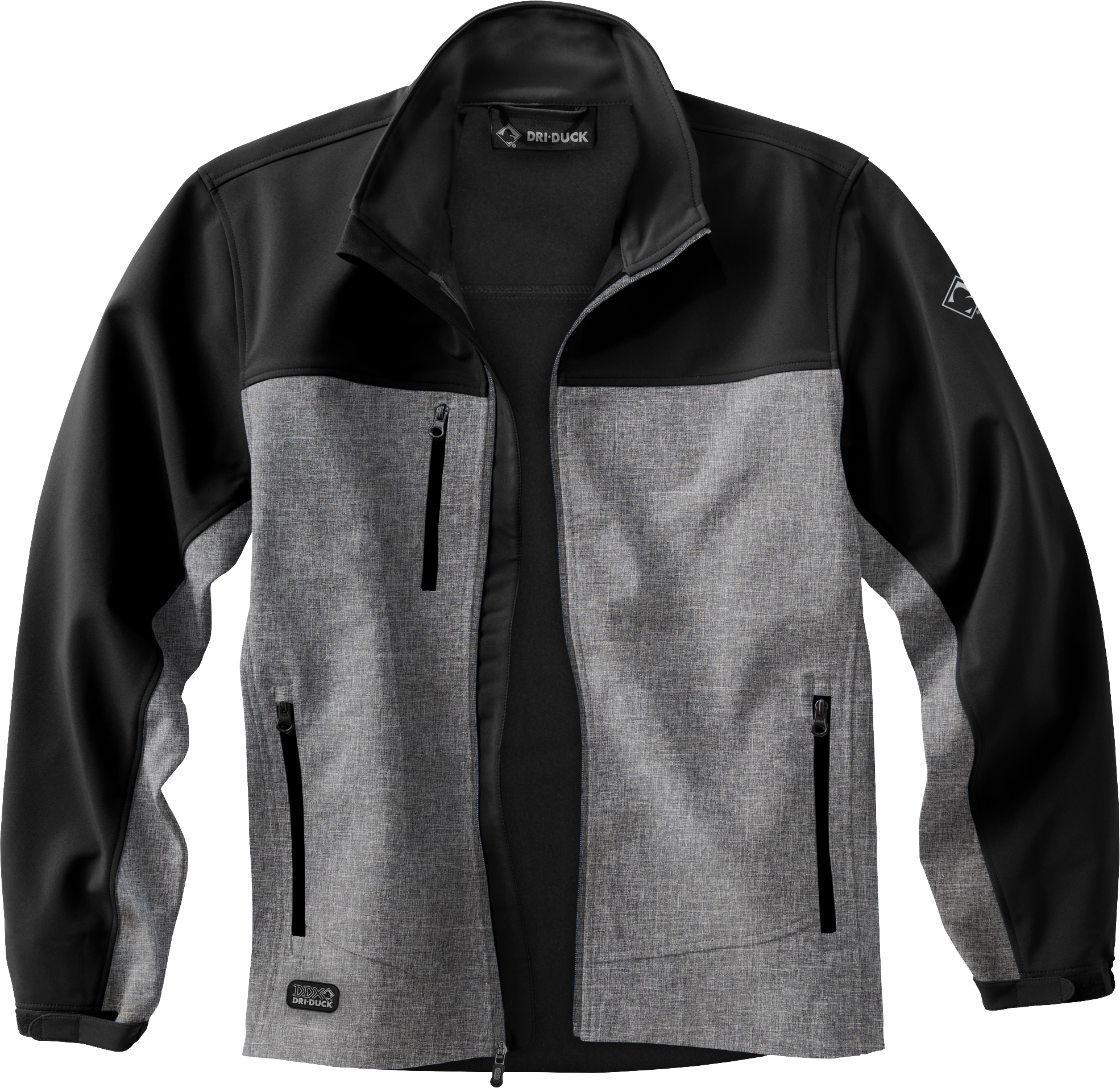 Dri-Duck Motion Soft-Shell Jacket for Men - Black Heather/Black