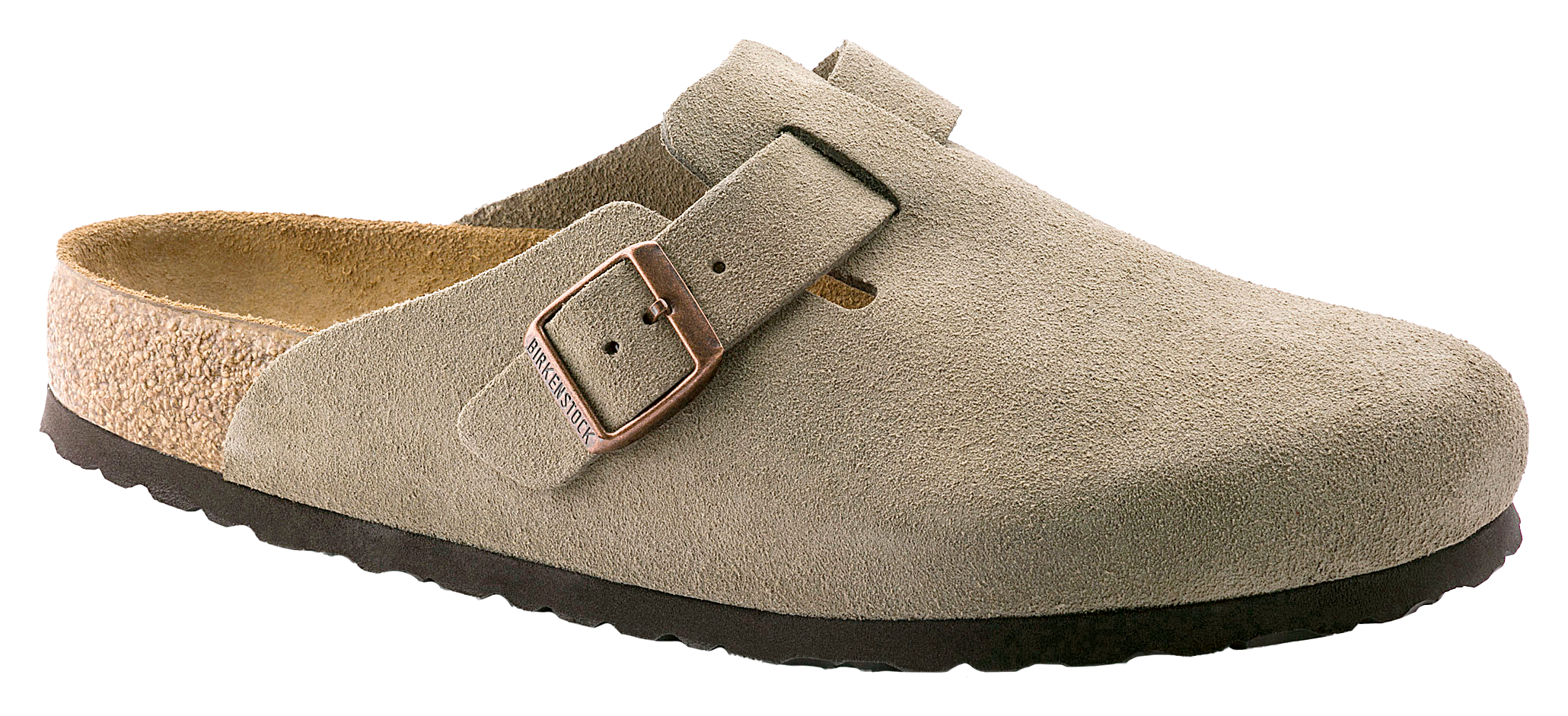Image of Birkenstock Boston Soft Footbed Clogs - Taupe - 43W