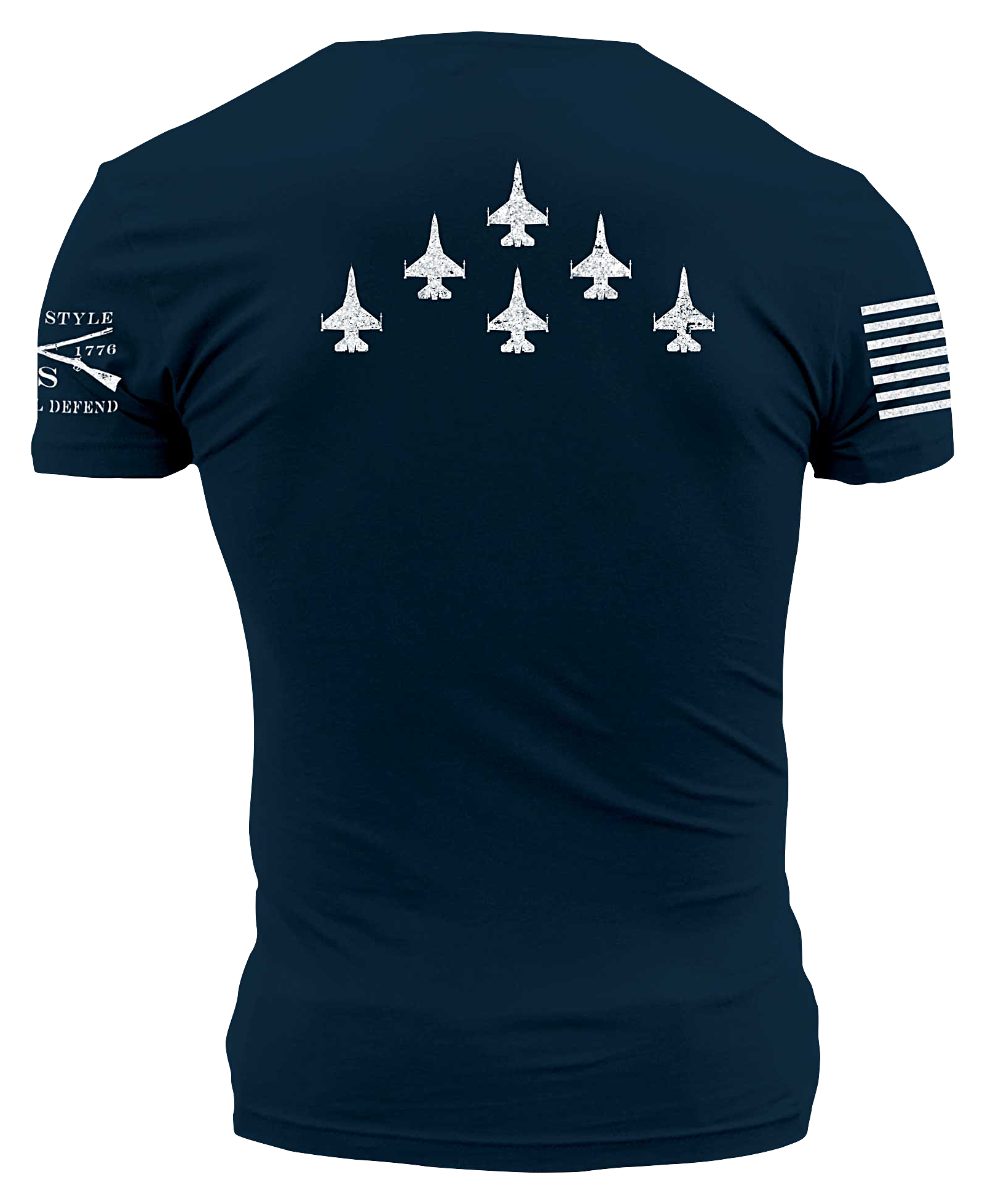 Image of Grunt Style USAF Formation Short-Sleeve T-Shirt - Midnight Navy - 4XL