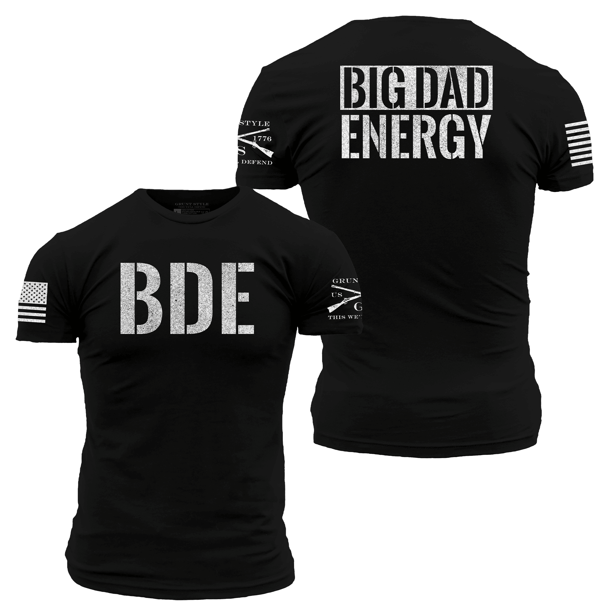 Image of Grunt Style Big Dad Energy Short-Sleeve T-Shirt - Black - S