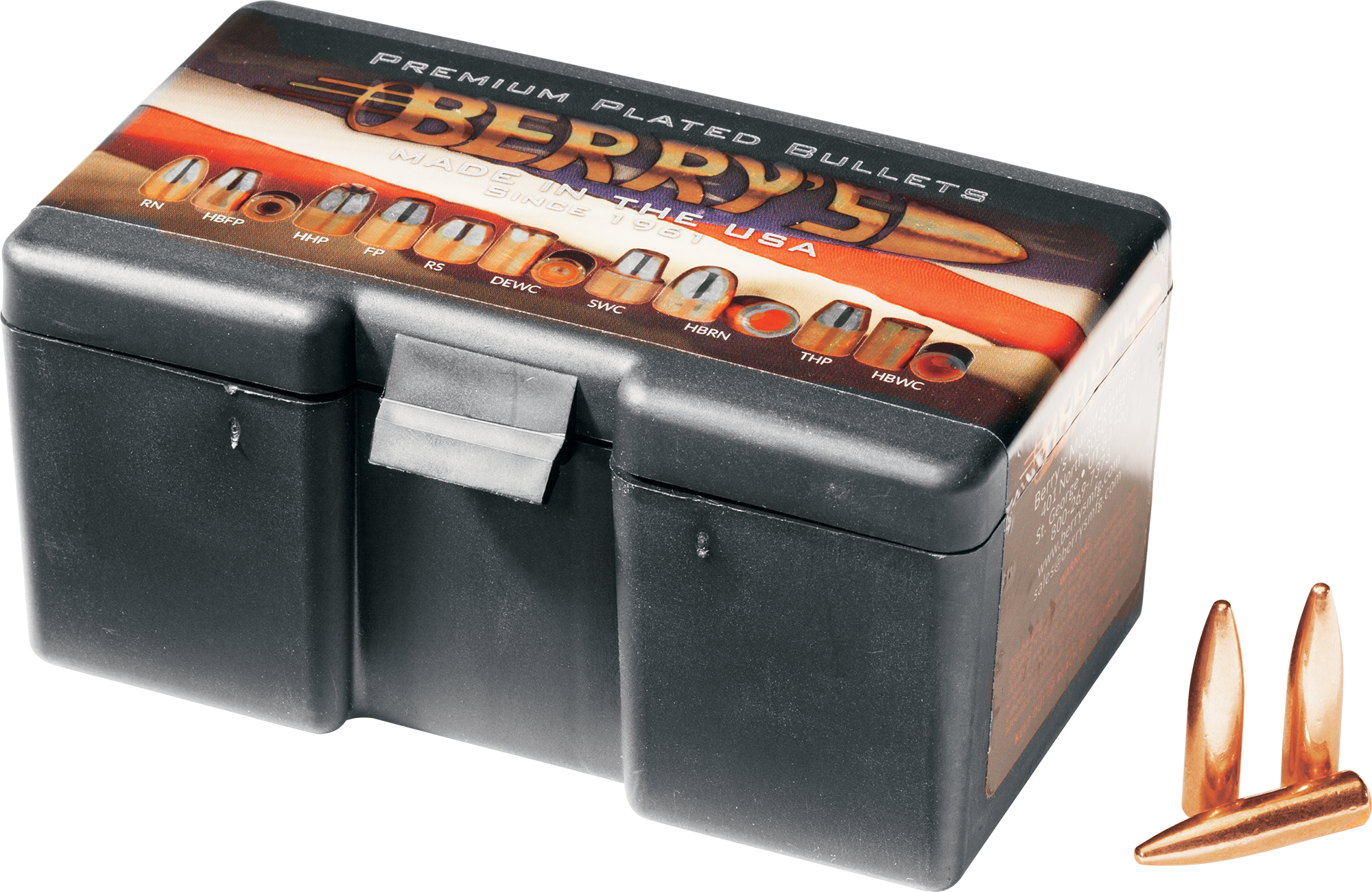 Berry's Superior Plated RS Bullets - Rifle - .300 Blackout - 220 Grain - .308 Diameter - 200 Rounds