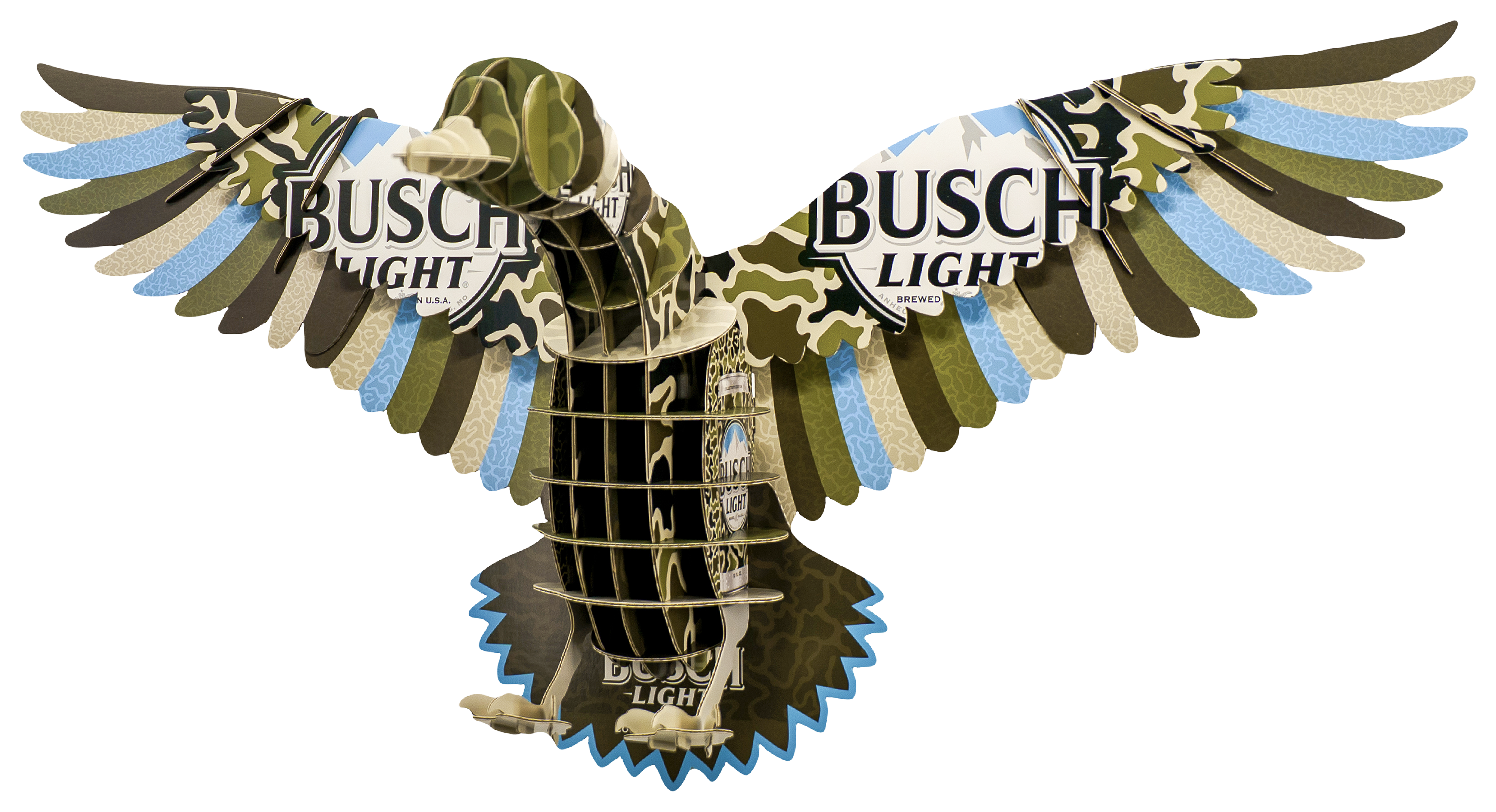 Image of Beer Deer Busch Light Cardboard Box Duck Wall Mount