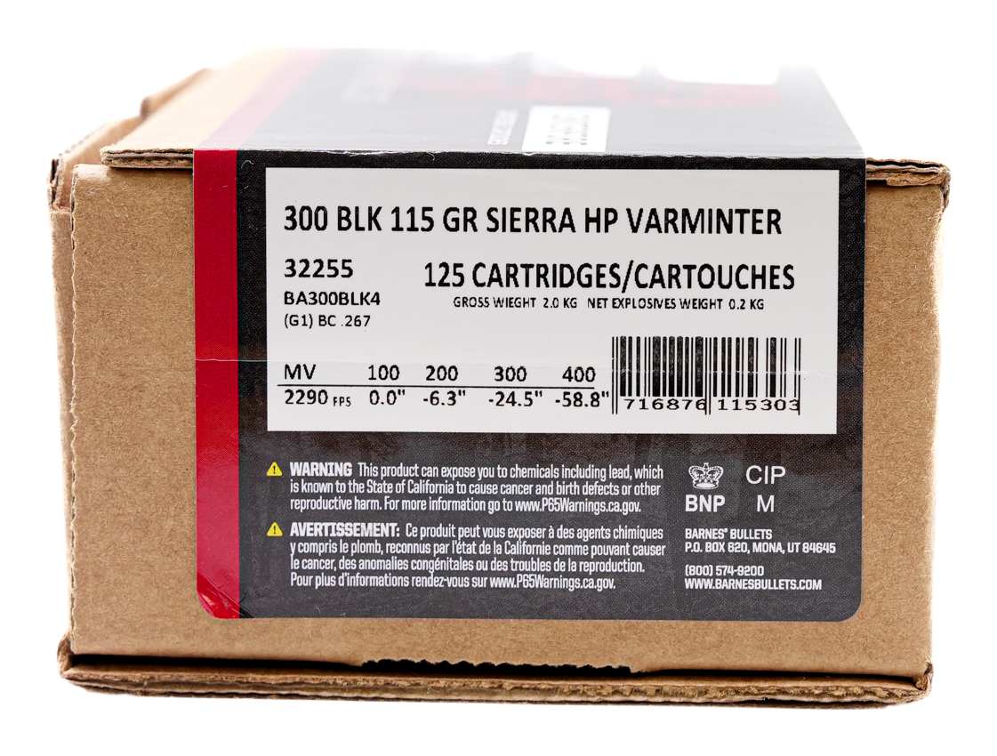 Barnes .300 Blackout 115 Grain Multi-Purpose HP Centerfire Rifle Ammo Bulk Pack - Bass Pro Shops