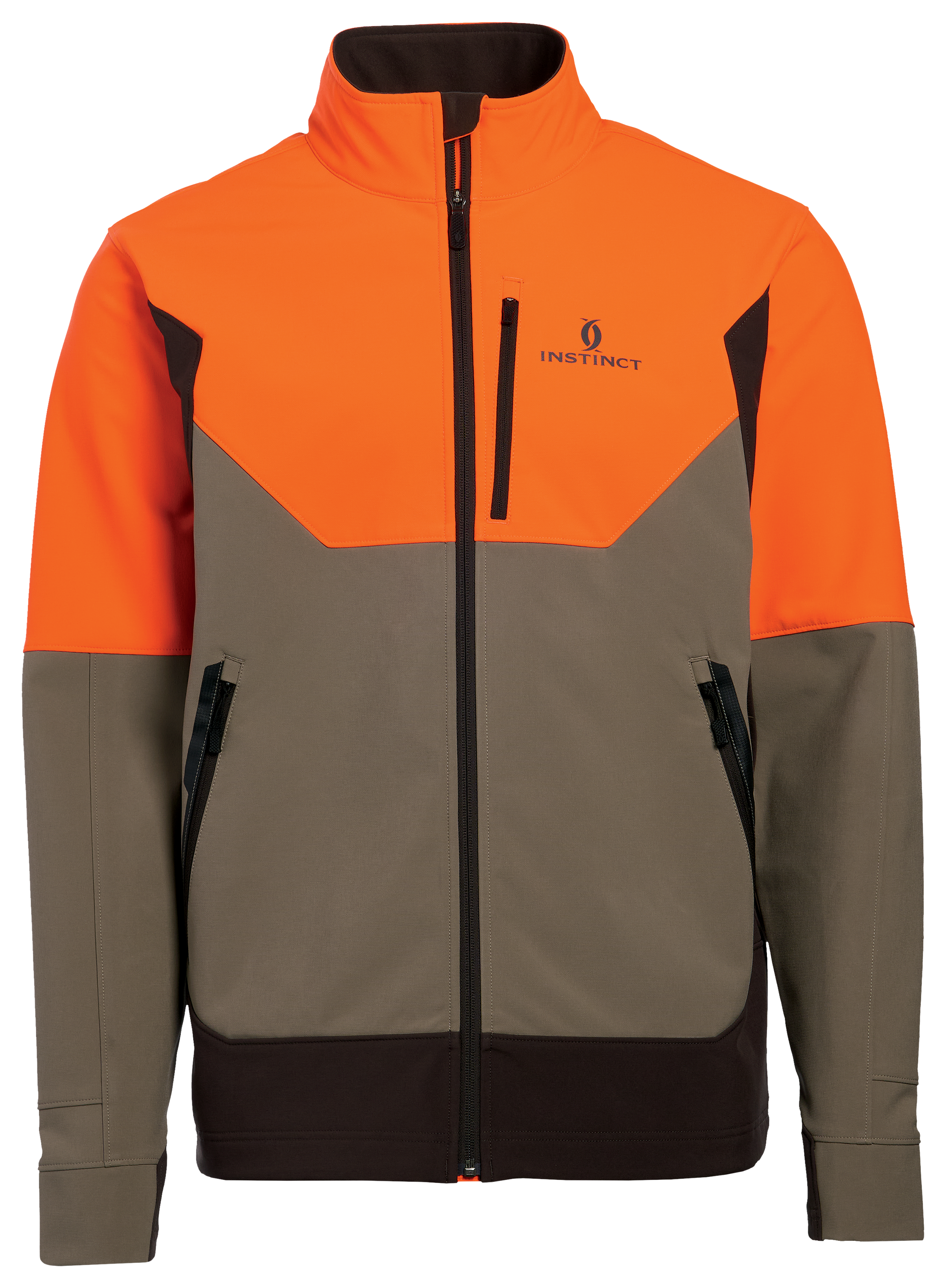 Image of Cabela's Instinct Prairie Runner Upland Jacket - Mulch/Blaze