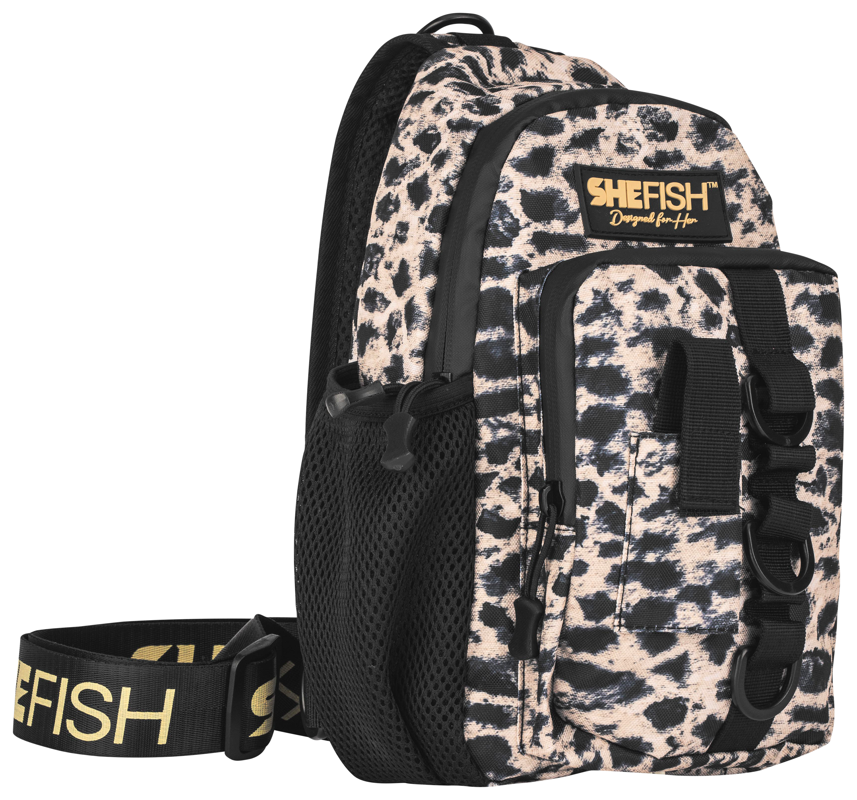 Image of SheFish Tackle Sling Bag - Leopard