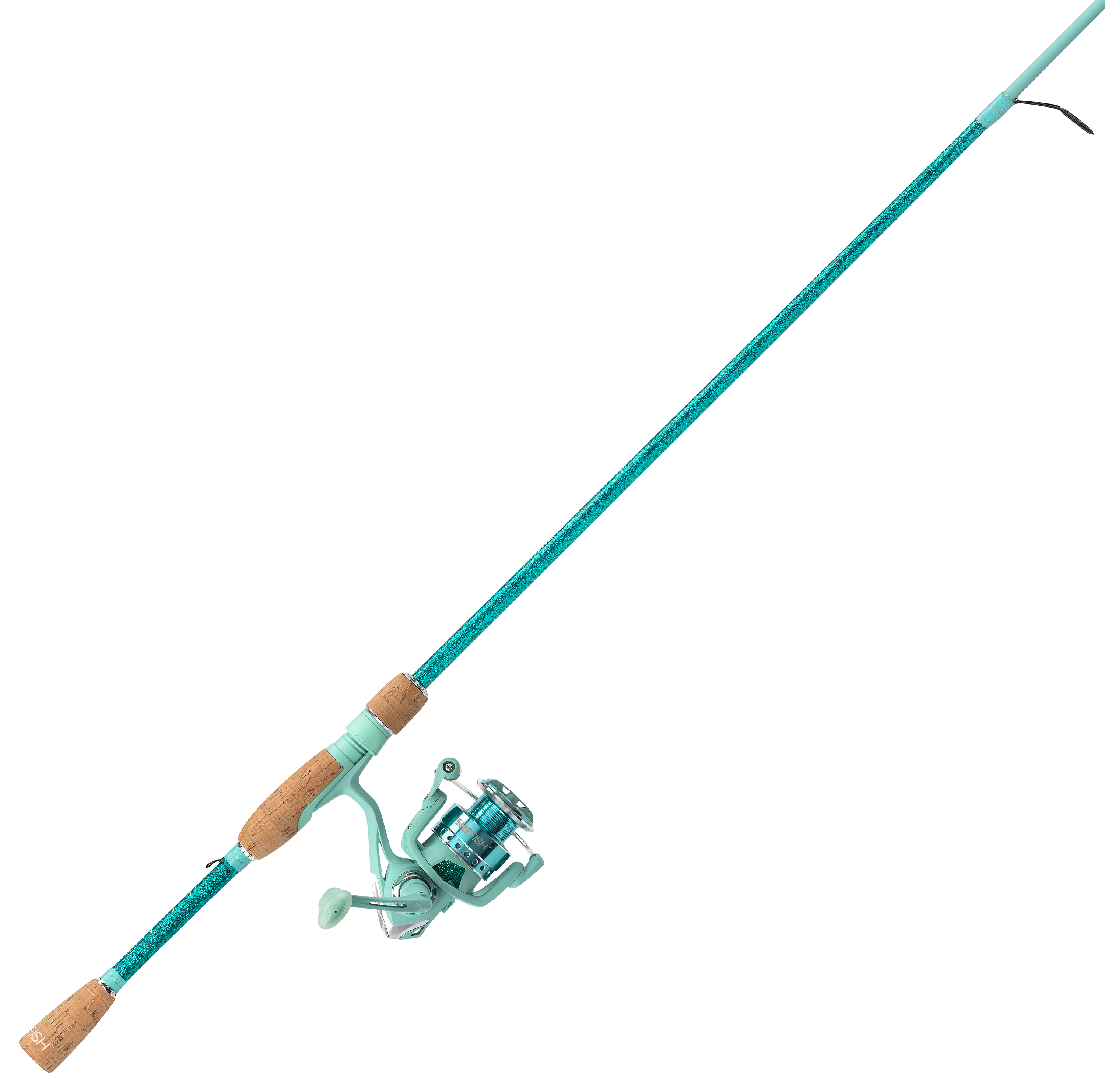 Image of SheFish Sparkle Elite Spinning Combo - Teal
