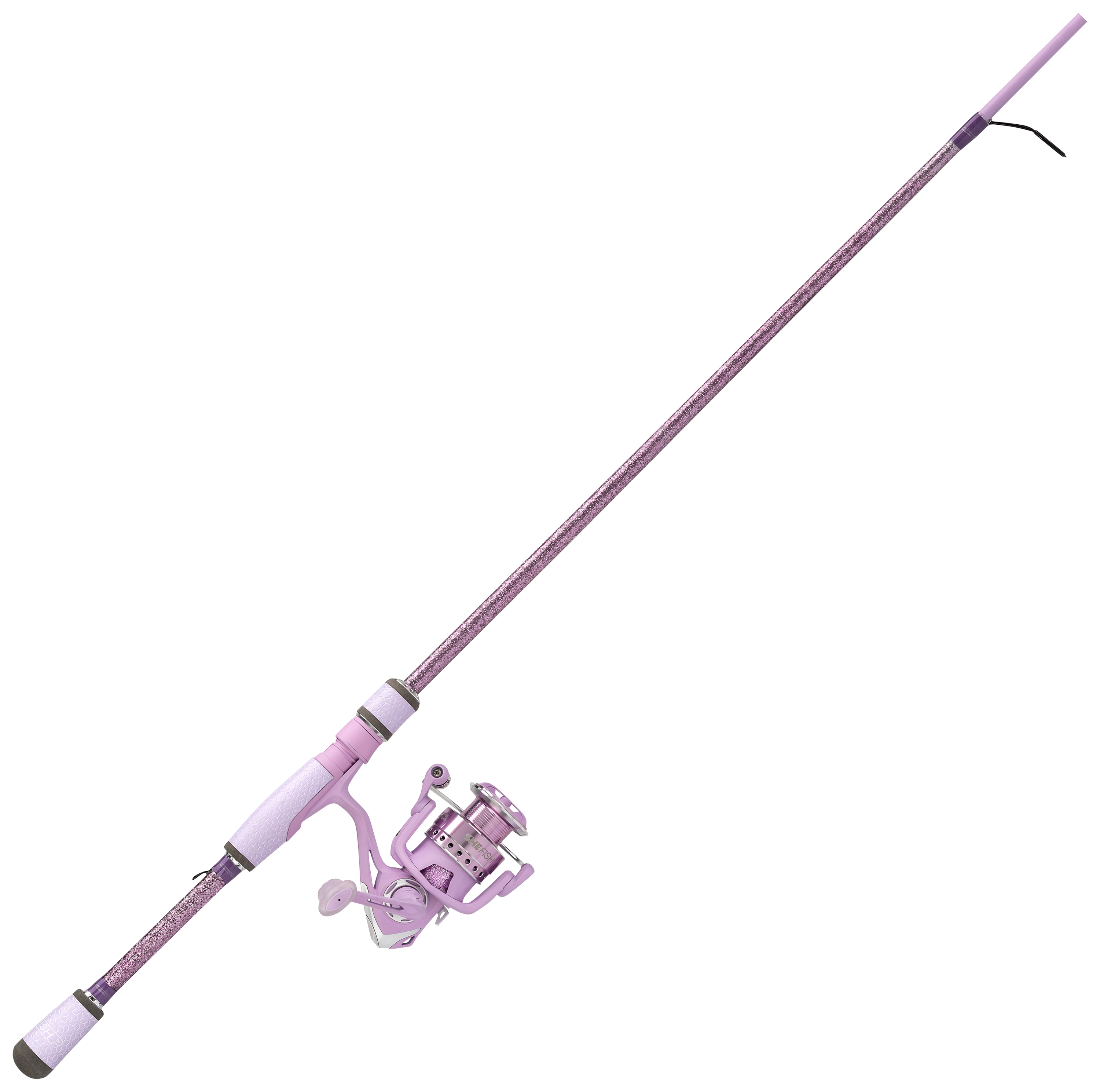 Image of SheFish Sparkle Elite Spinning Combo - Lavender