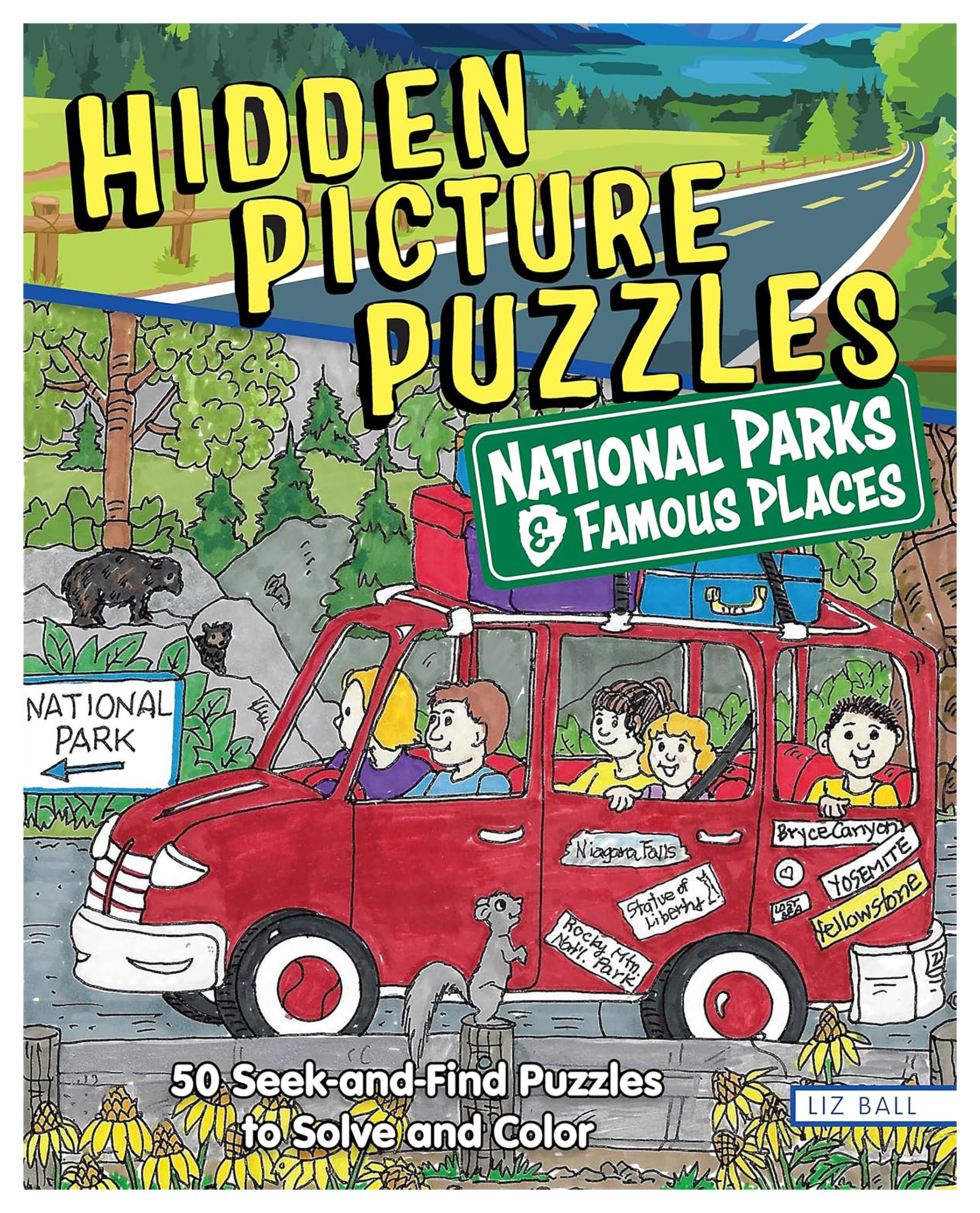 Image of Hidden Picture Puzzles National Parks & Famous Places Coloring Book by Liz Ball