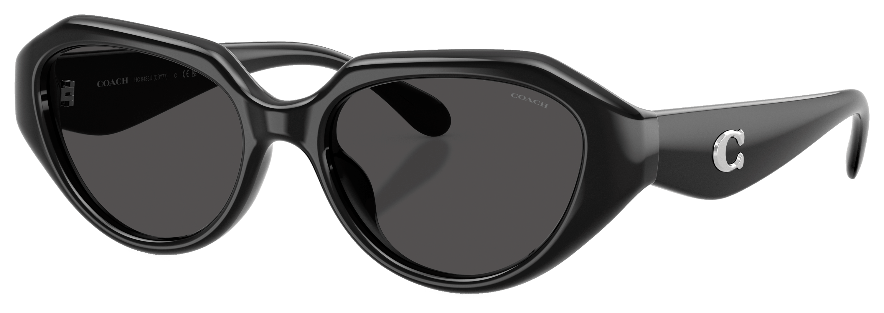 Image of COACH HC8433U Sunglasses for Ladies - Black/Gray