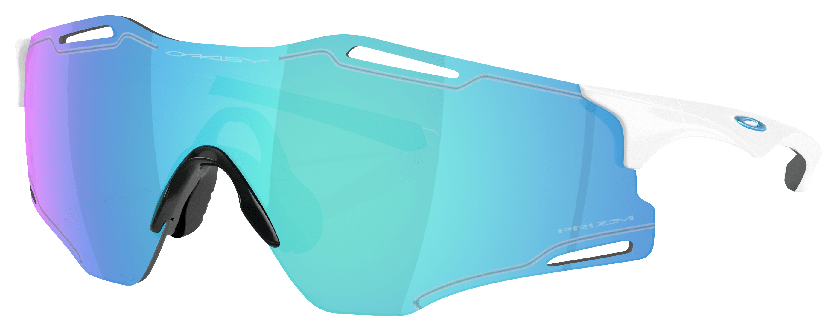 Image of Oakley Cybr Zero OO9512D Prizm Grey Mirror Sunglasses