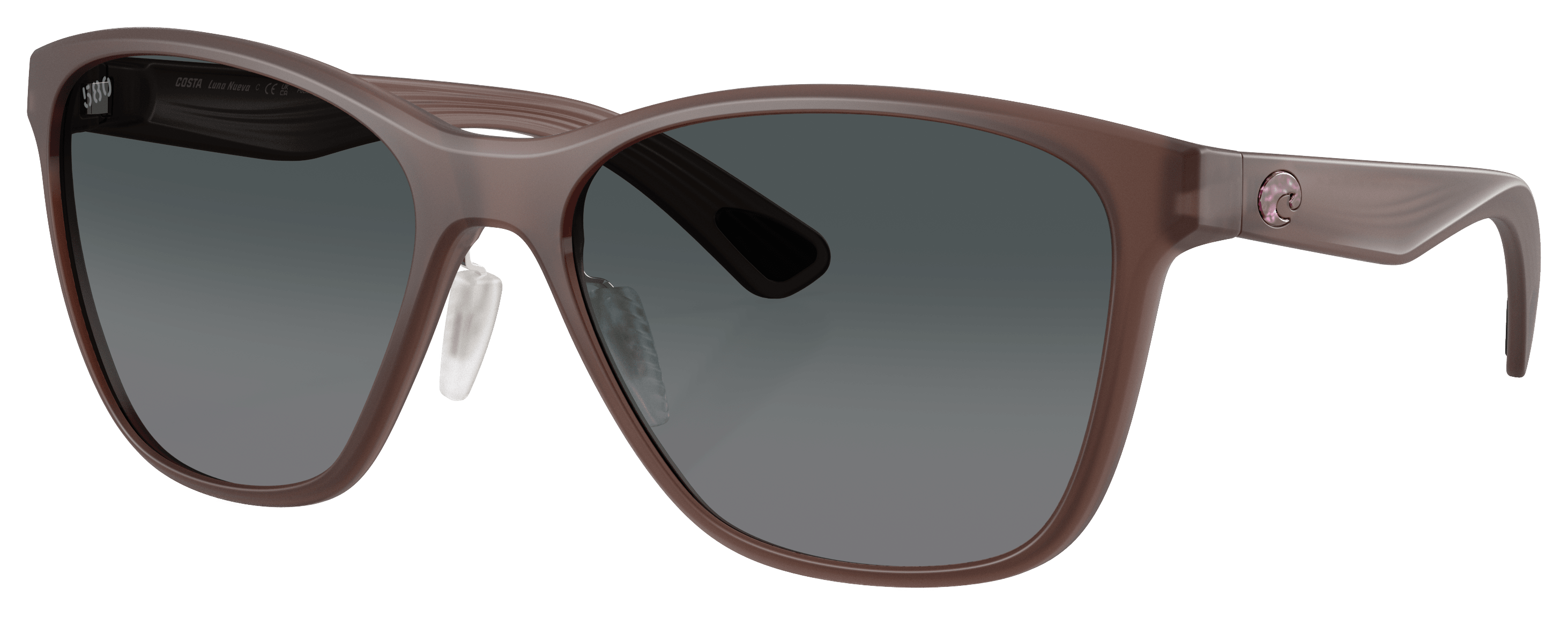 Image of Costa Del Mar Luna Nueva 580G Glass Polarized Sunglasses for Ladies - Matte Stormy Sunset/Gray Gradient - Large