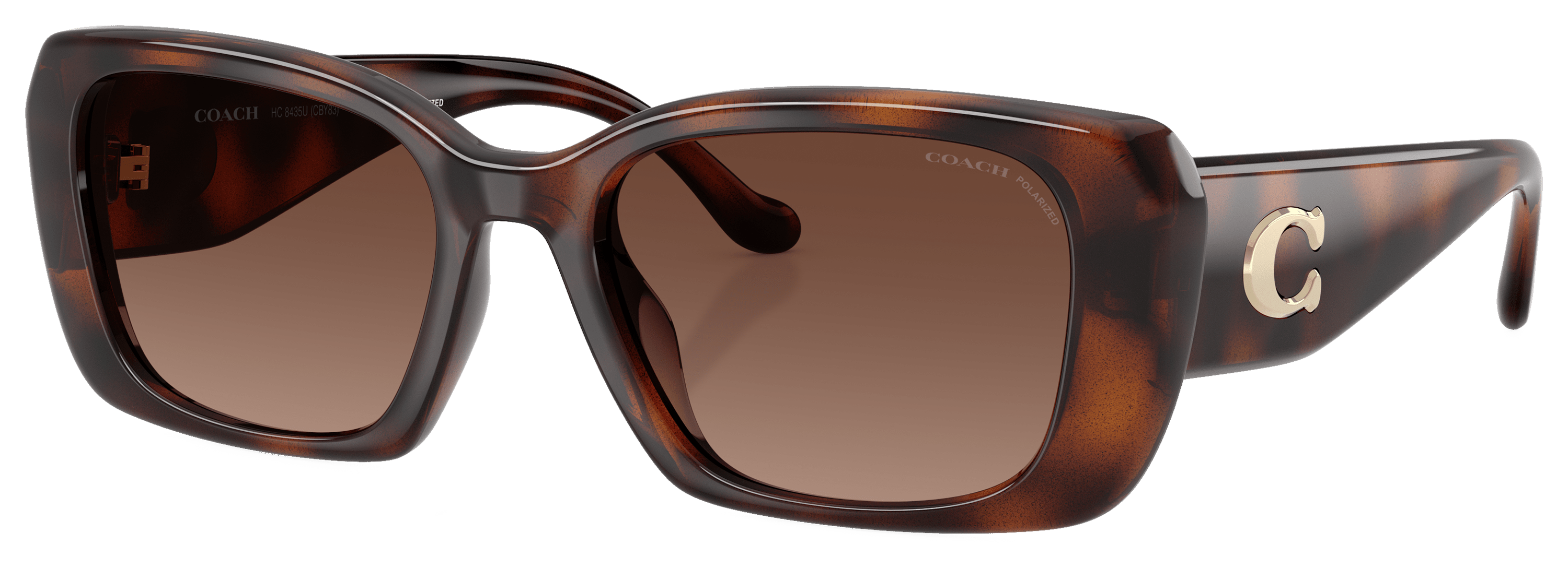 COACH HC8435U Polarized Sunglasses for Ladies