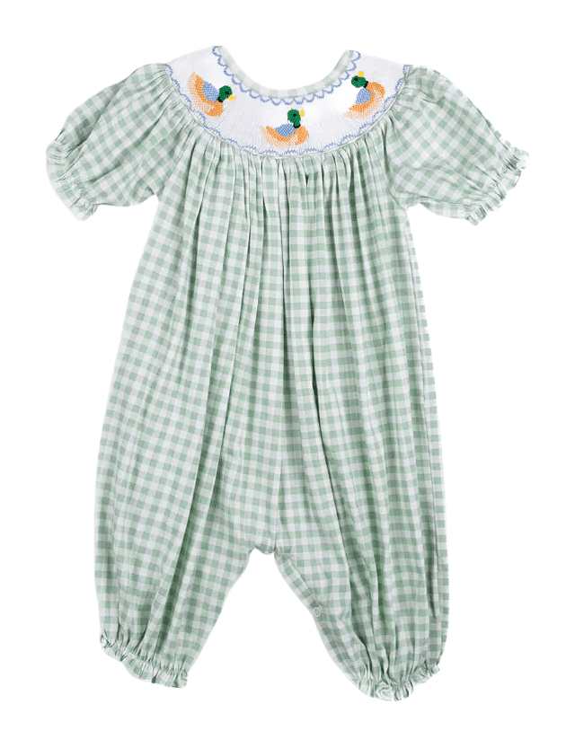 Image of Mallard Knit Riley Romper for Babies