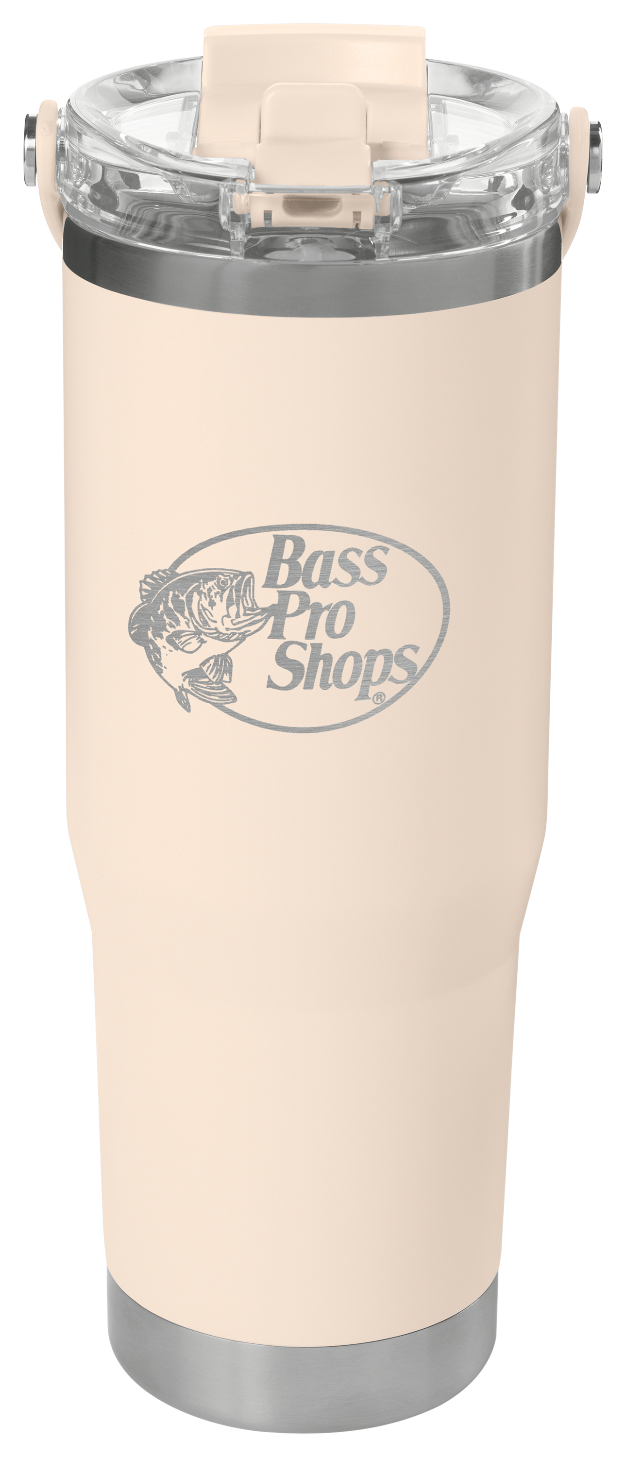 Image of Bass Pro Shops Dual-Lid Water Bottle - Whitecap Gray