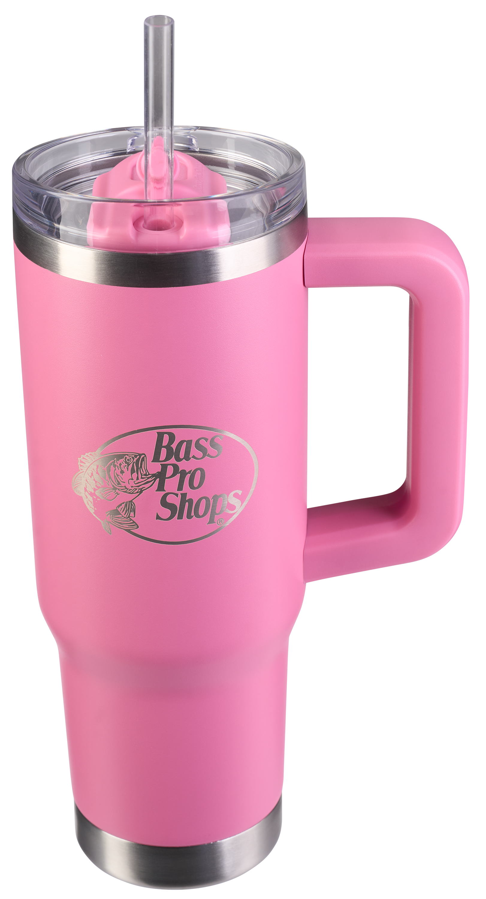 Image of Bass Pro Shops 30-oz. Mug with Slider Lid and Straw - Cashmere Rose