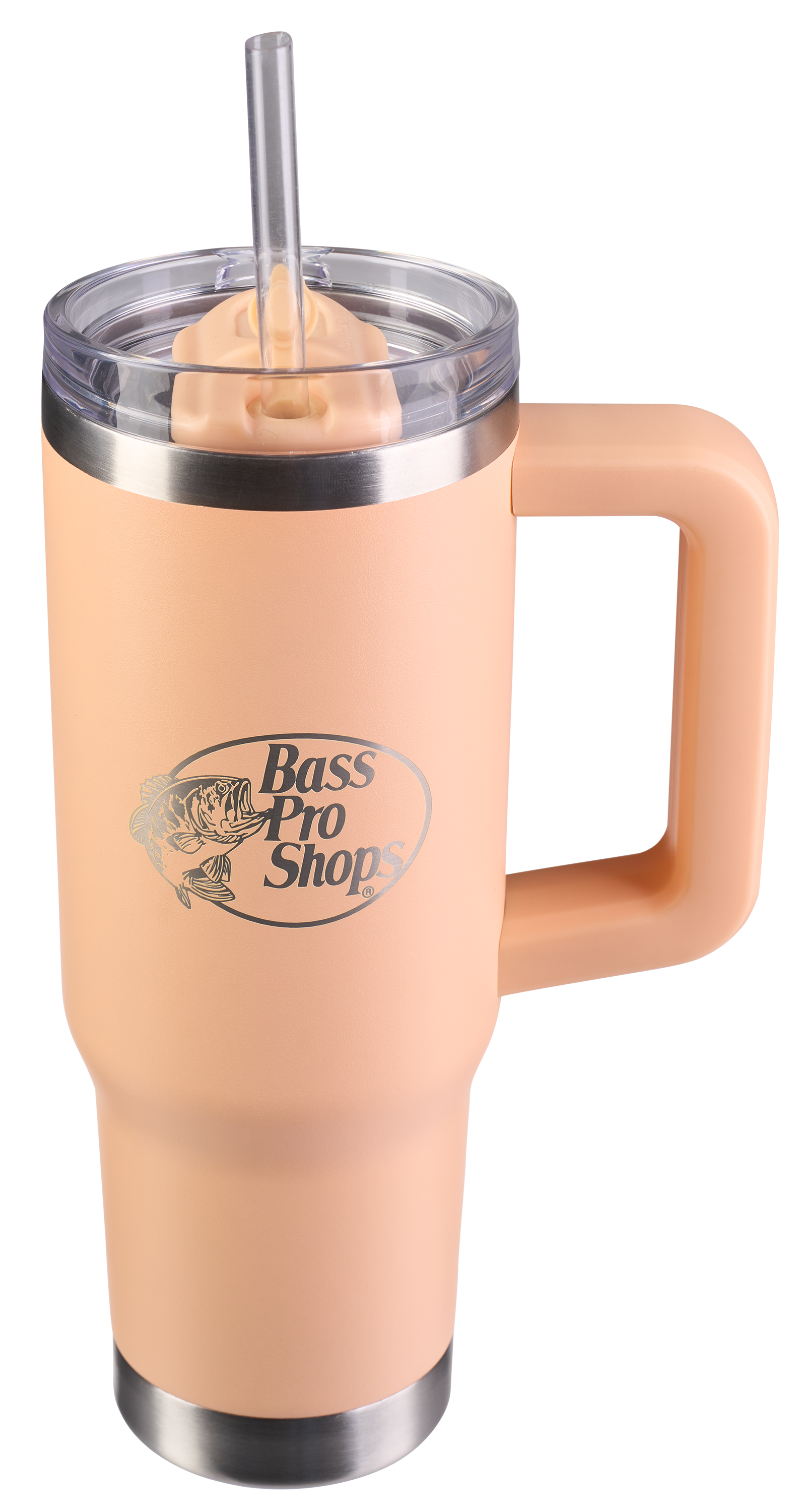 Image of Bass Pro Shops 30-oz. Mug with Slider Lid and Straw - Apricot Ice