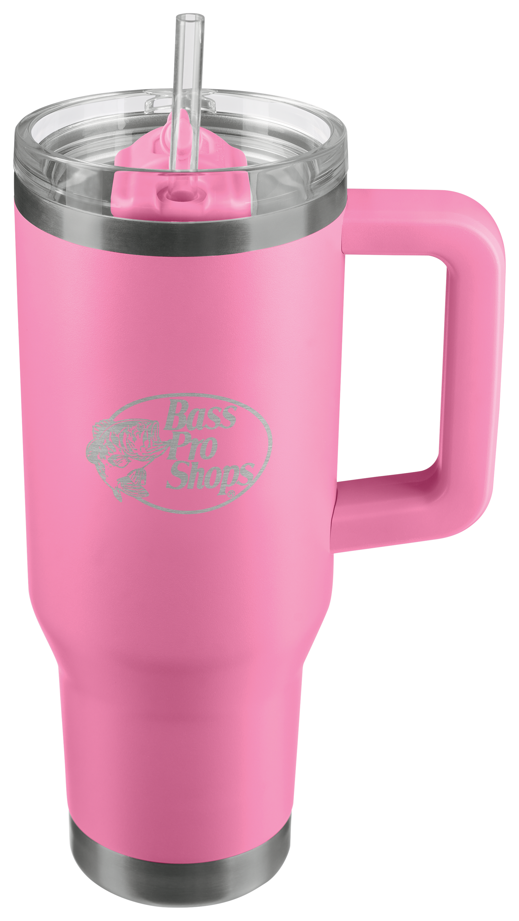 Image of Bass Pro Shops 40-oz. Mug with Slider Lid and Straw - Cashmere Rose