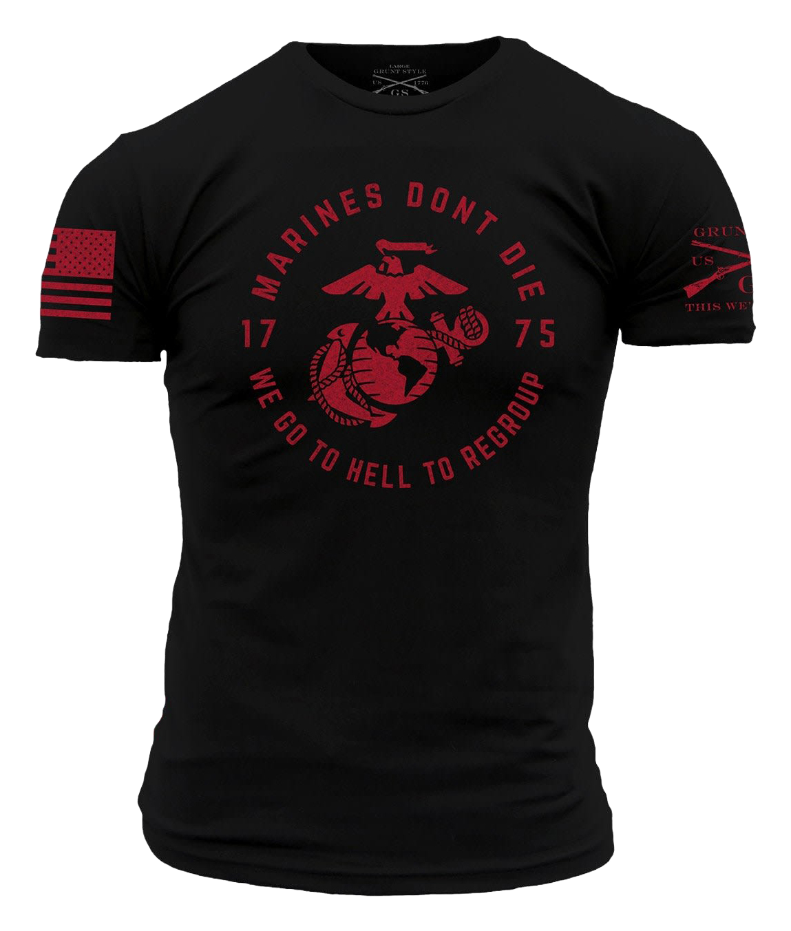 Image of Grunt Style USMC Regroup Short-Sleeve T-Shirt - Black - L