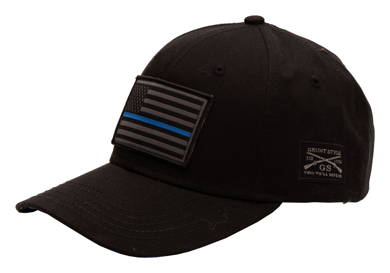 Image of Grunt Style Blue Line Flag Hat