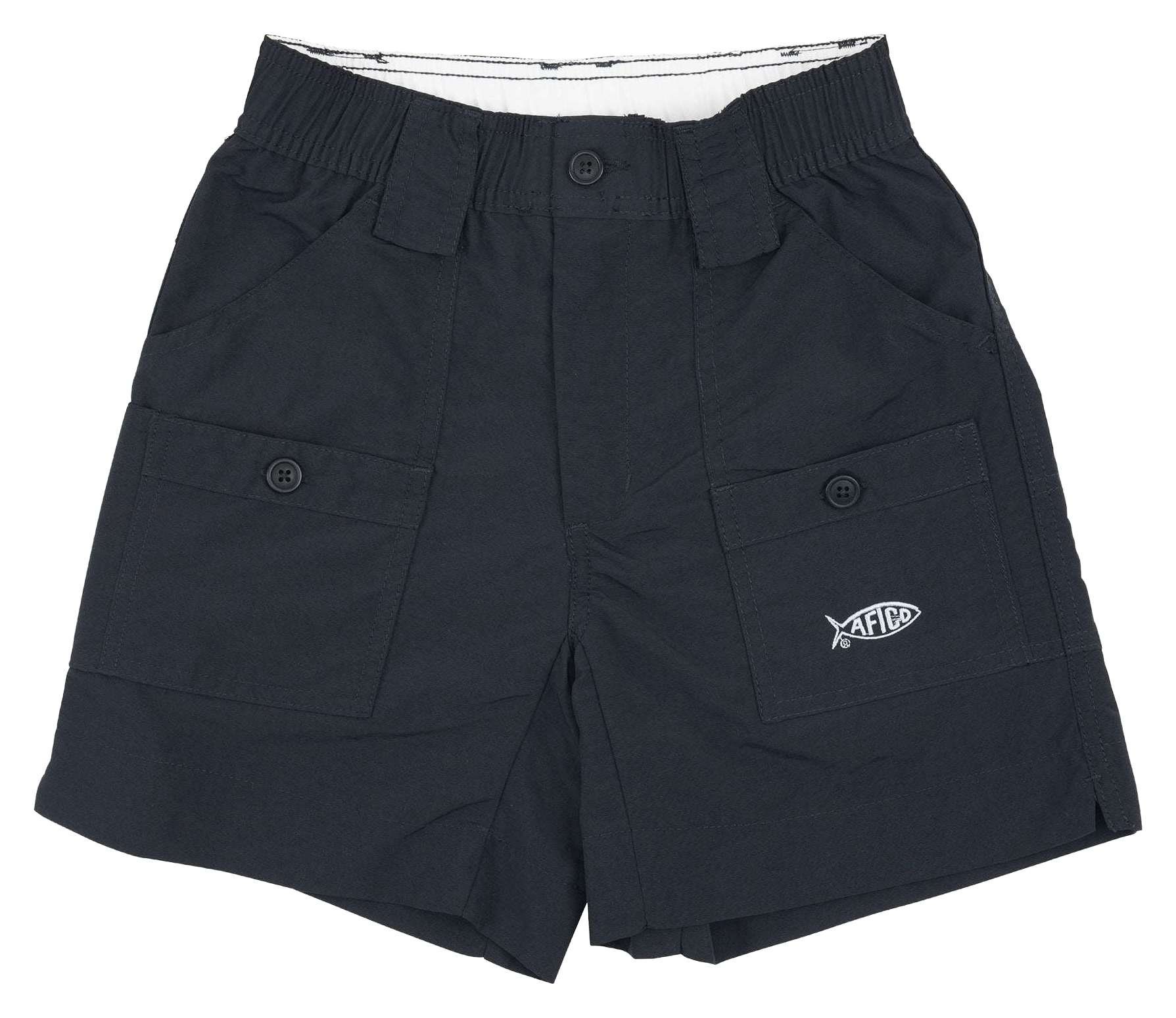 Image of AFTCO Original Fishing Shorts for Kids - Black - 26