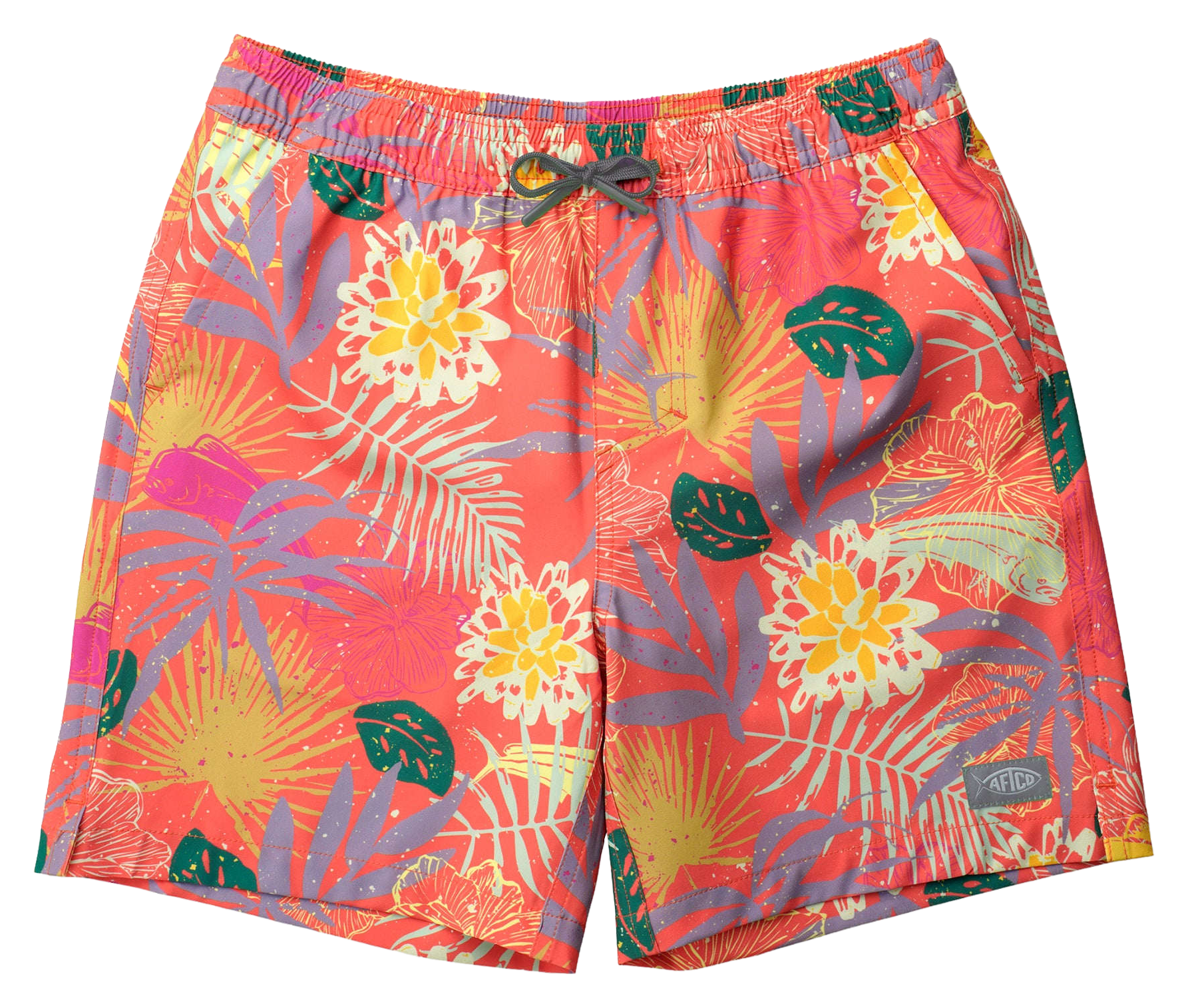 Image of AFTCO Strike Swim Shorts for Kids - Coral