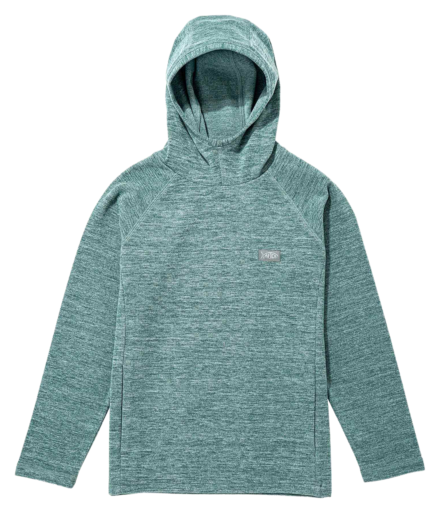 Image of AFTCO Coastal Layer Hoodie for Kids - Dark Sea Heather - M