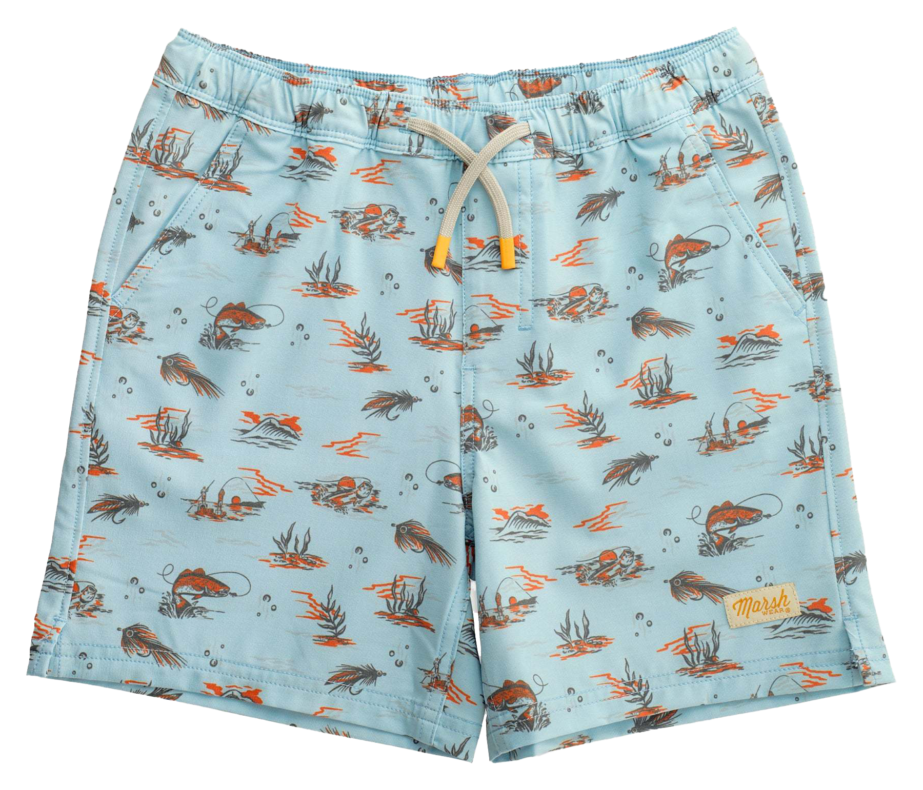 Image of Marsh Wear Fulton Volley Shorts for Kids - Blue Surf