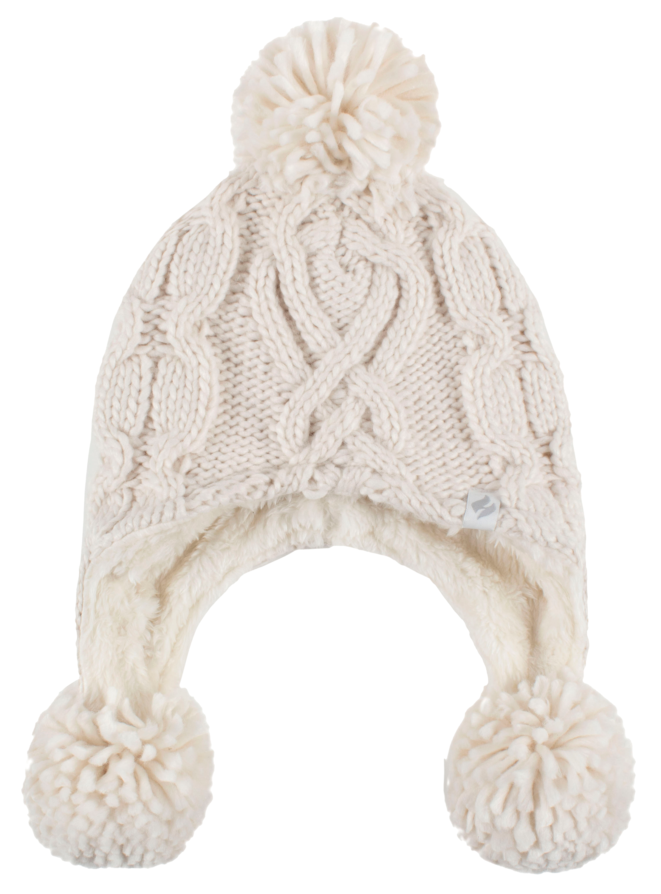 Image of Heat Holders Majestic Explorer Pom Thermal Beanie for Kids - Buttercream - 2-6X