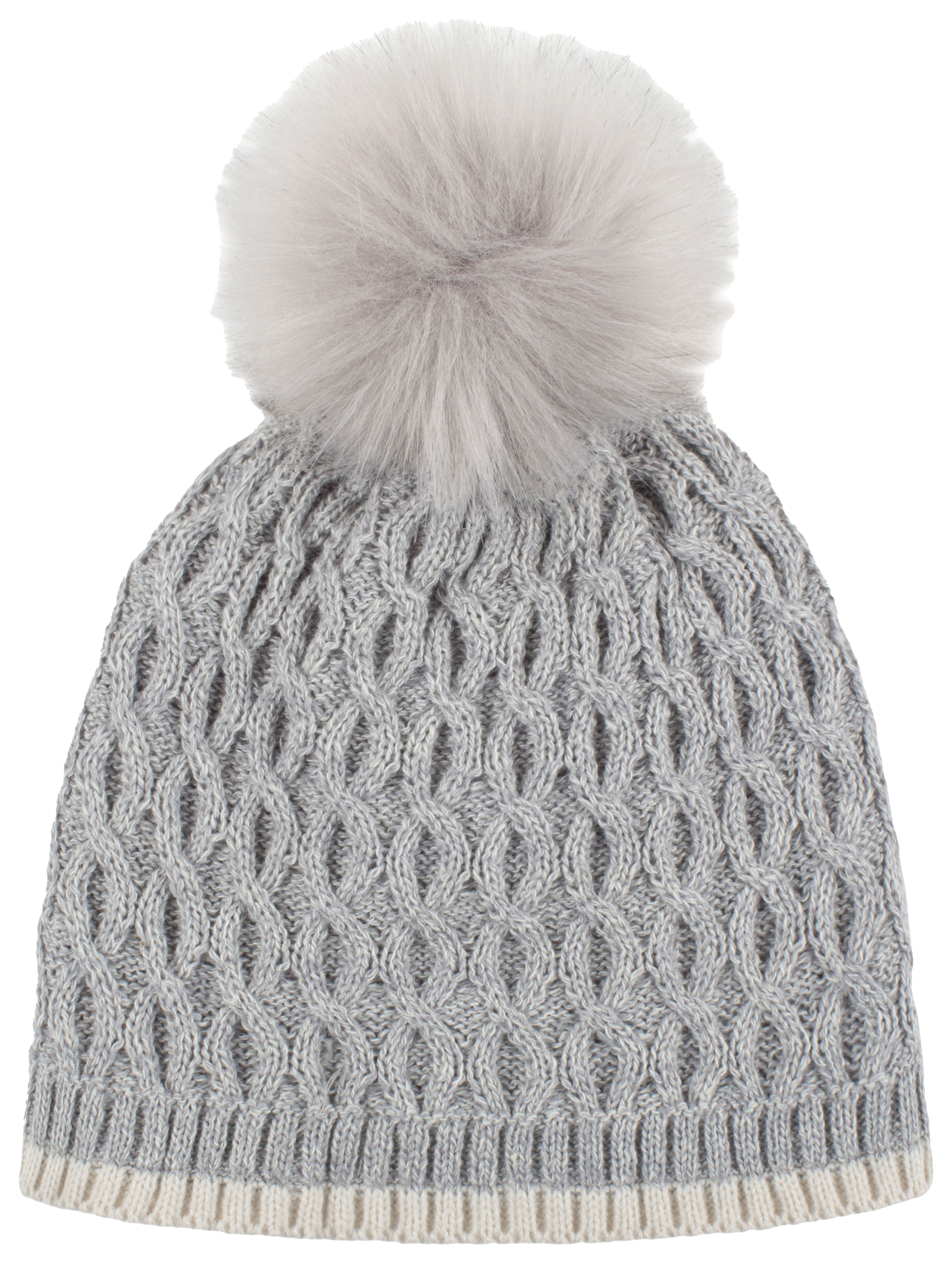 Image of Heat Holders Ice Palace Pom Beanie for Toddlers - Cloud Grey