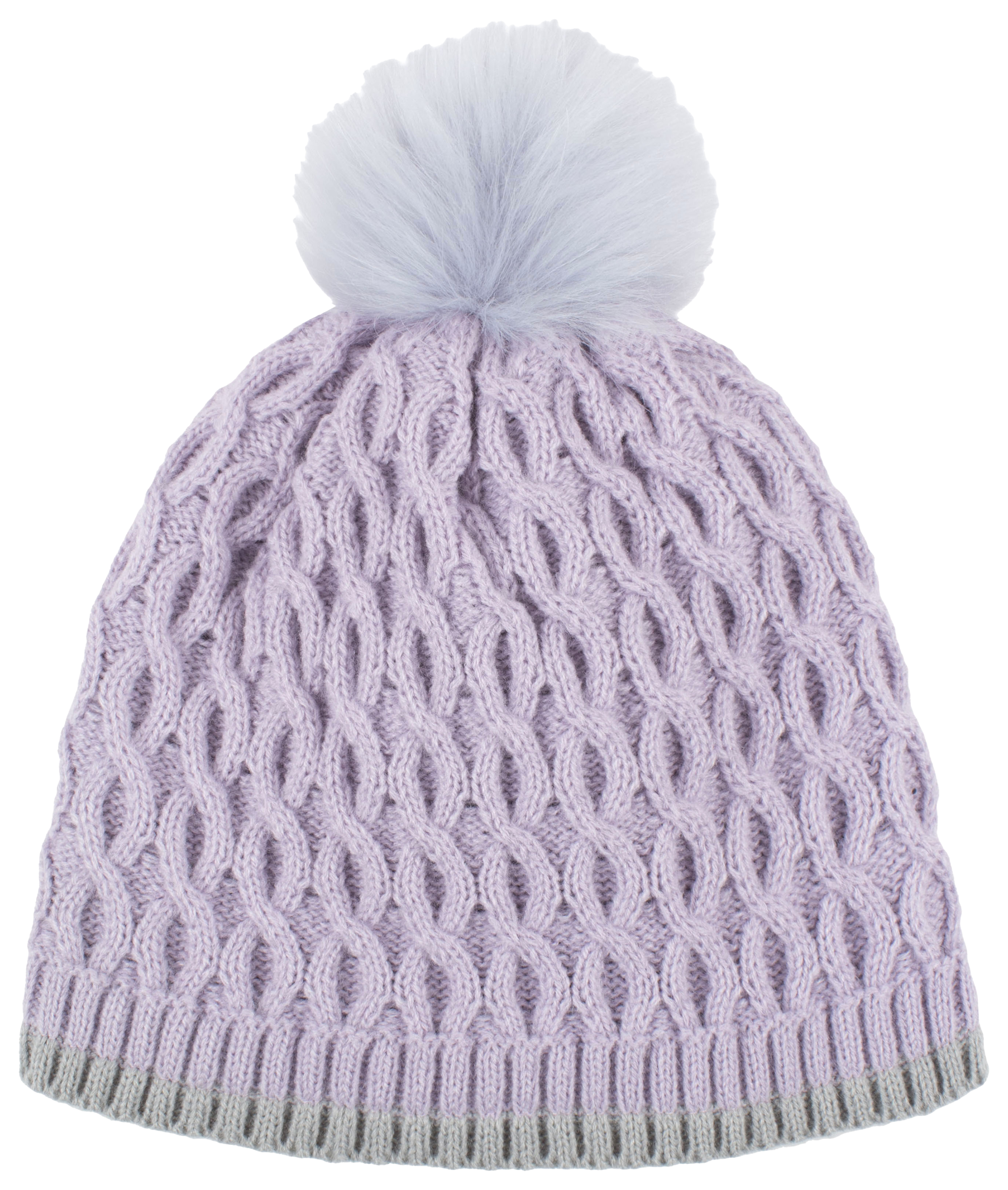 Image of Heat Holders Ice Palace Pom Beanie for Toddlers - Lavender Frost