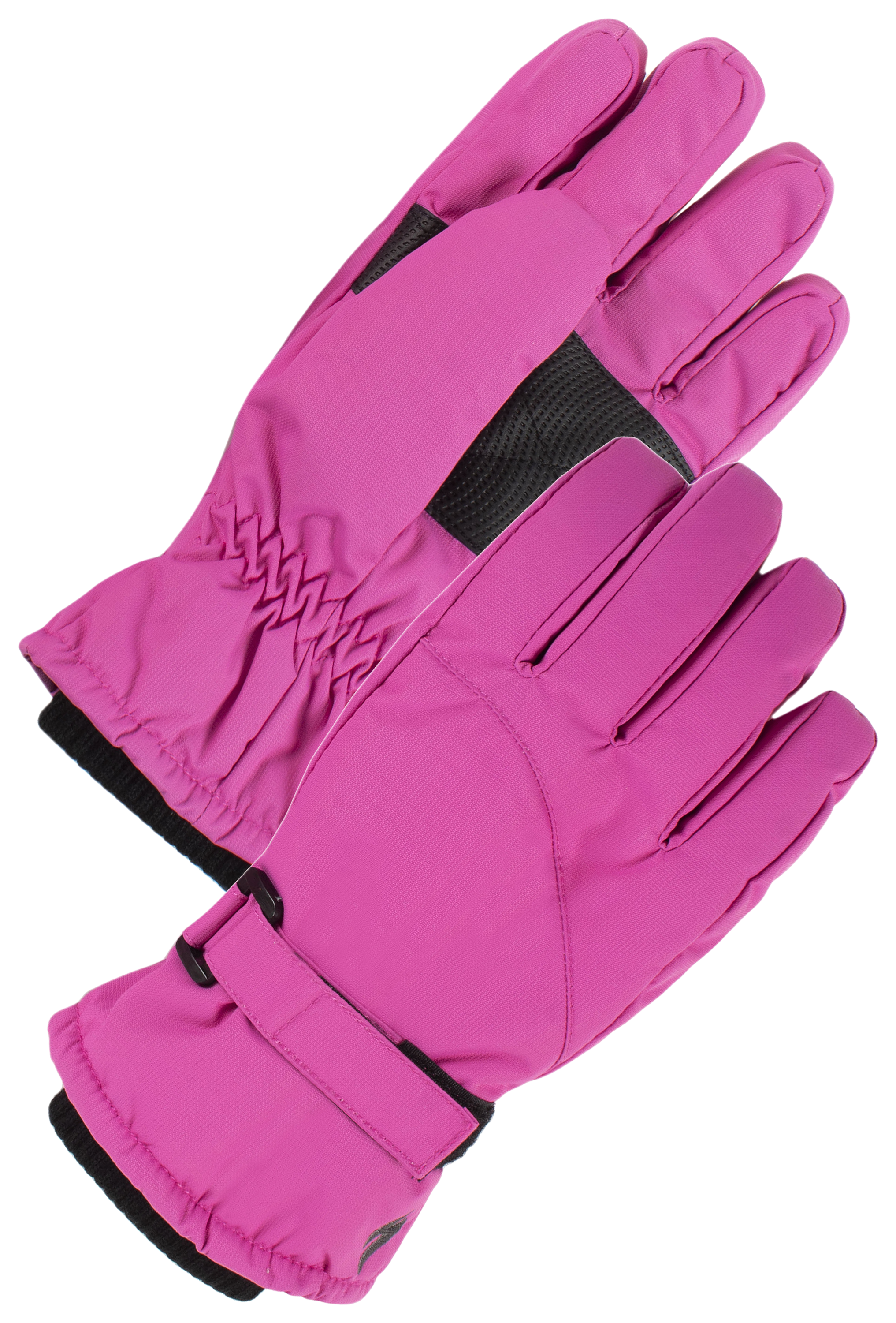 Image of Heat Holders Snowflake Performance Mittens for Kids - Bright Pink - S/M